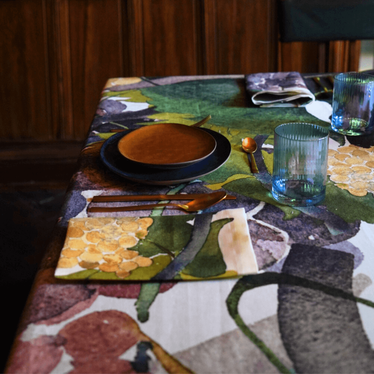 Tablecloths «Grapes» 100% Made in Italy - The Napking