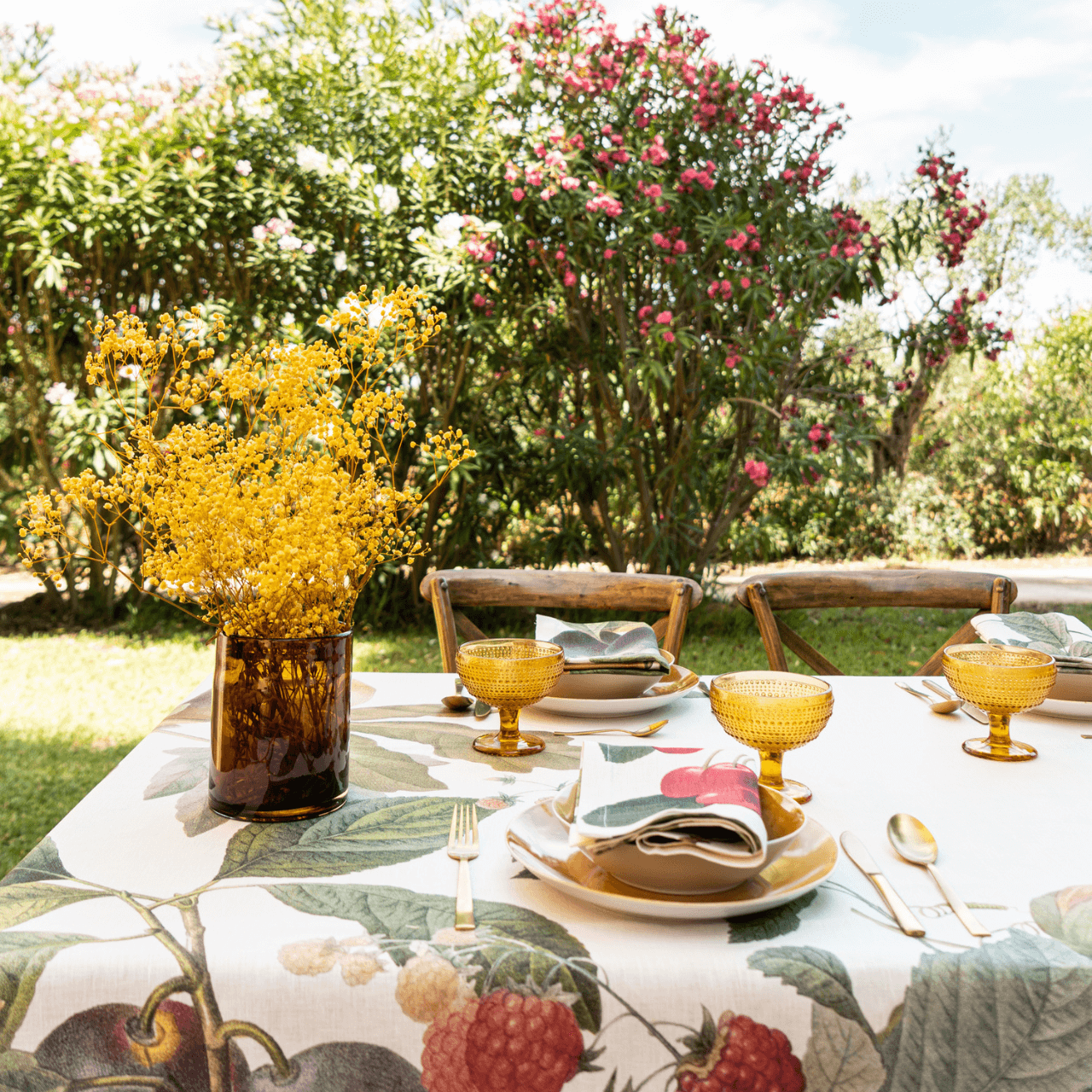 Tablecloths «Fruit Love»  100% Made in Italy - The Napking