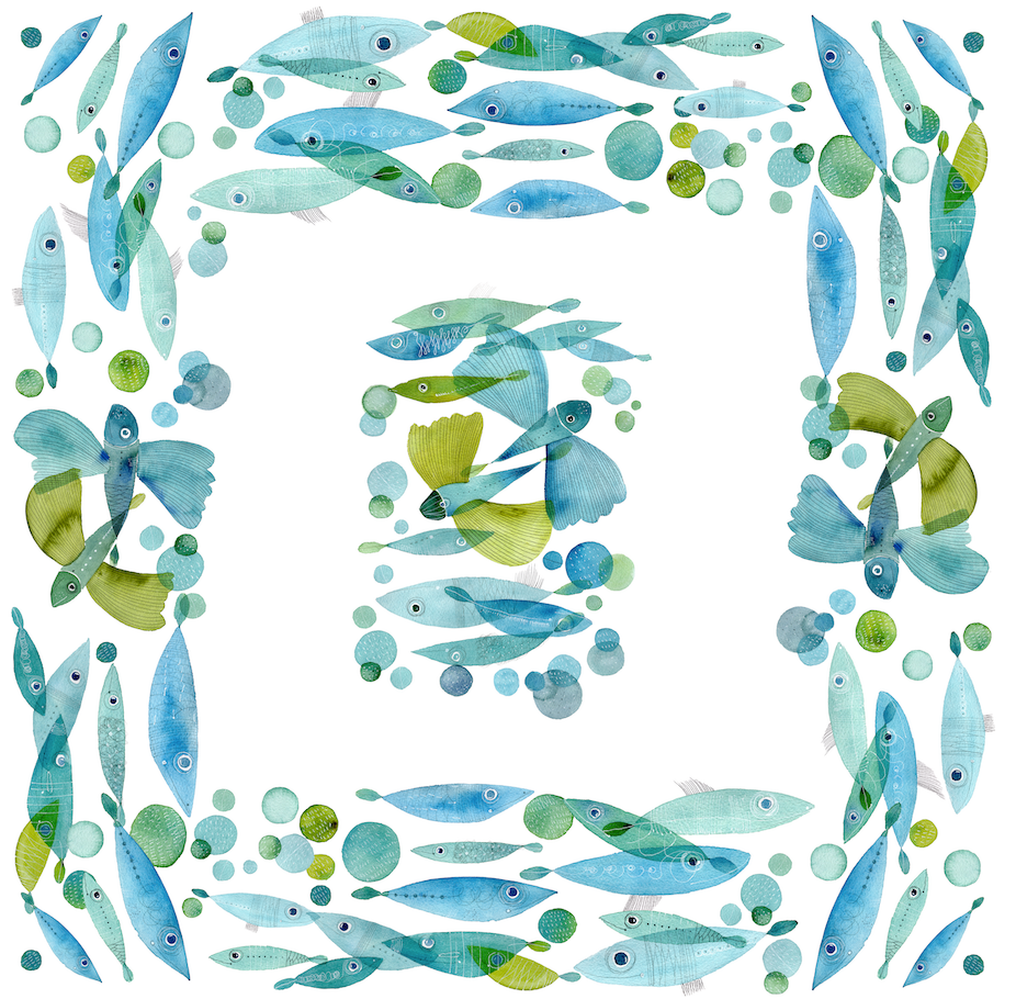 Tablecloths «Pesci Volanti» 100% Made in Italy - The Napking