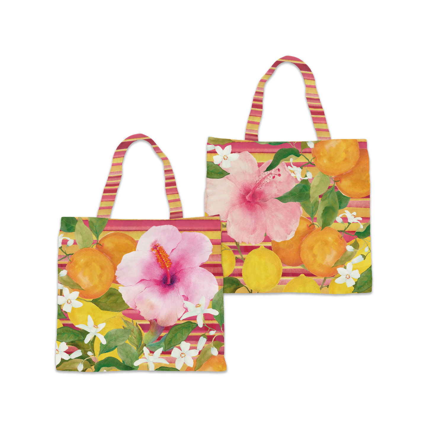 Cotton Shopper bag «Ibiscus», 100% Made in Italy