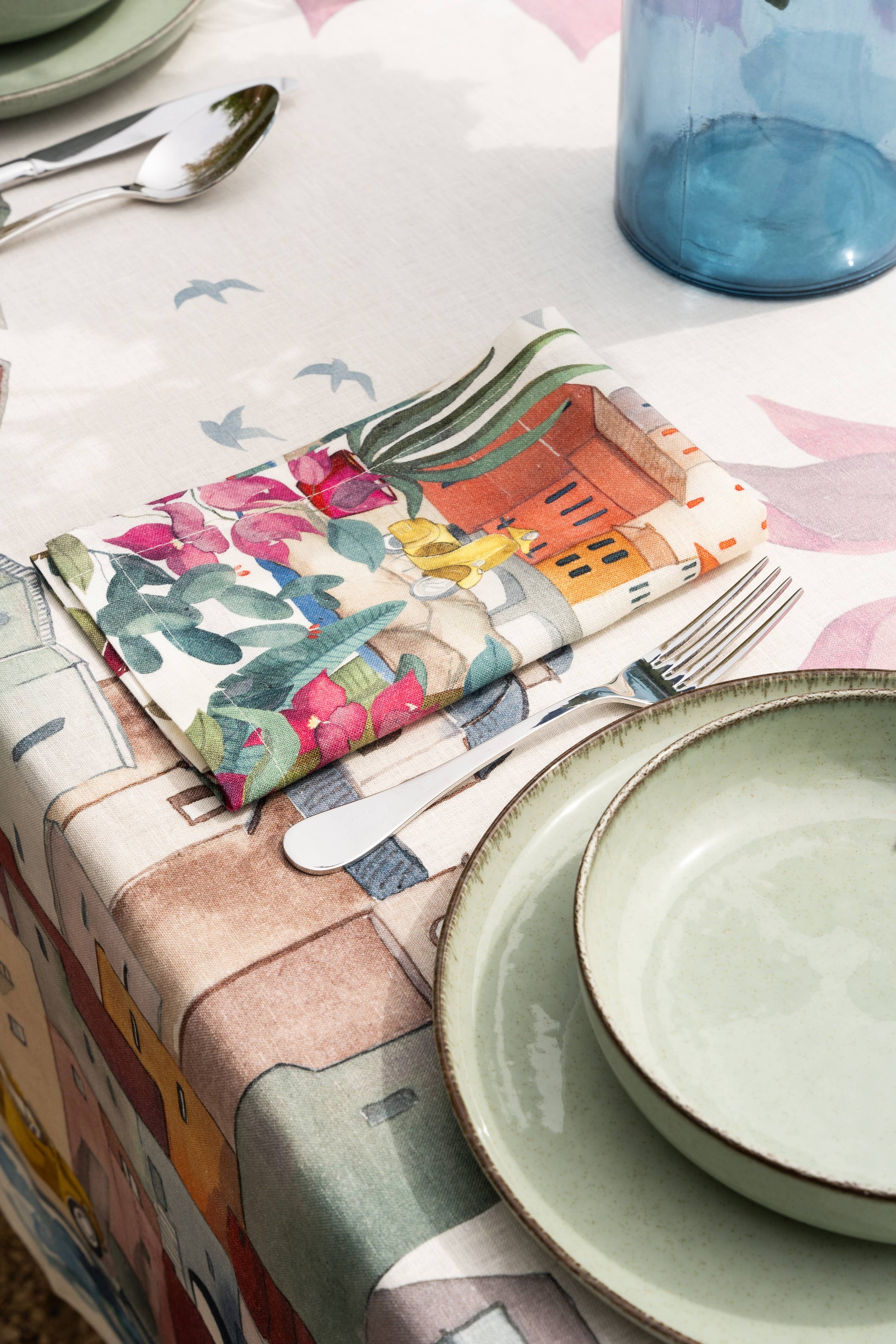 Set Of 4 Napkins «La Riviera» 100% Made in Italy - The Napking