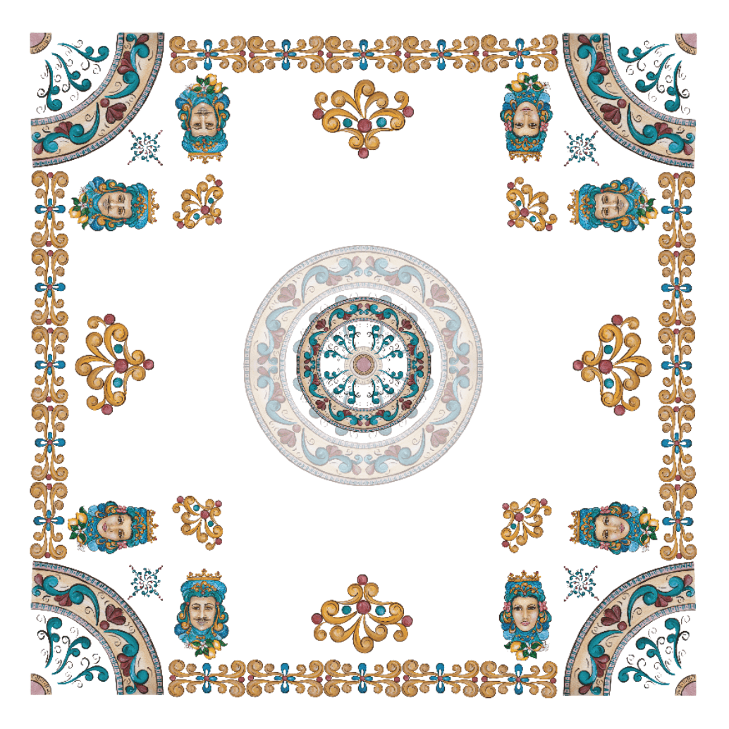 Tablecloths Teste Di Moro 100% Made in Italy - The Napking