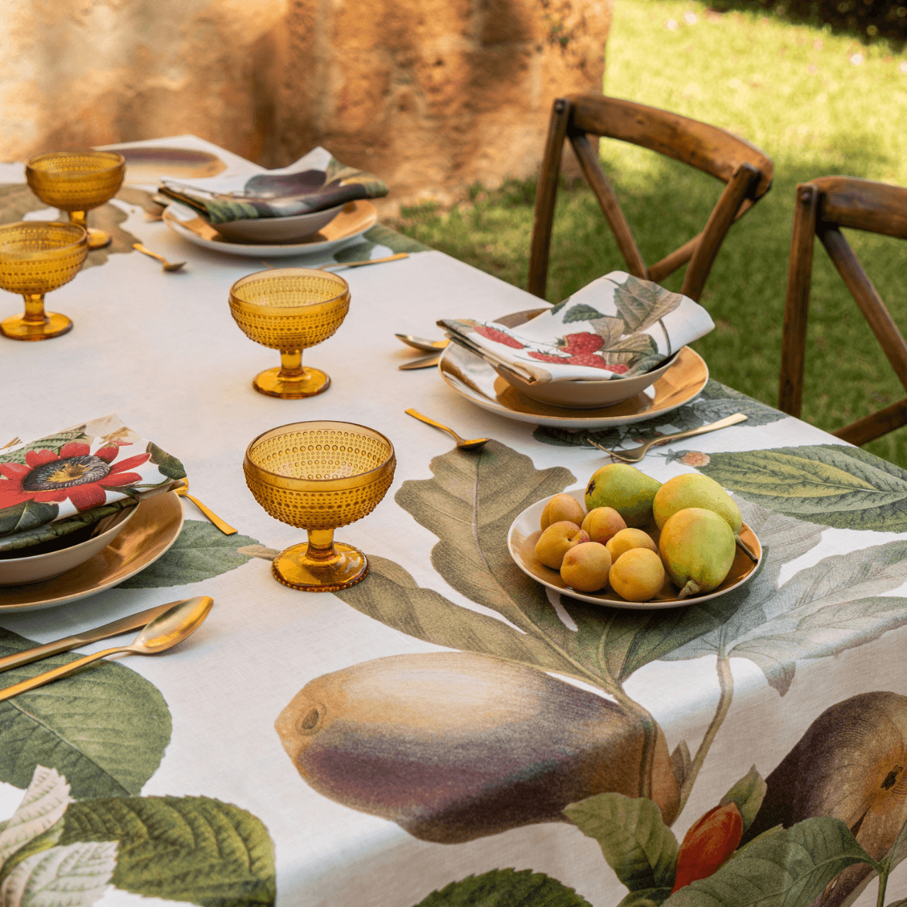 Tablecloths «Fruit Love»  100% Made in Italy - The Napking