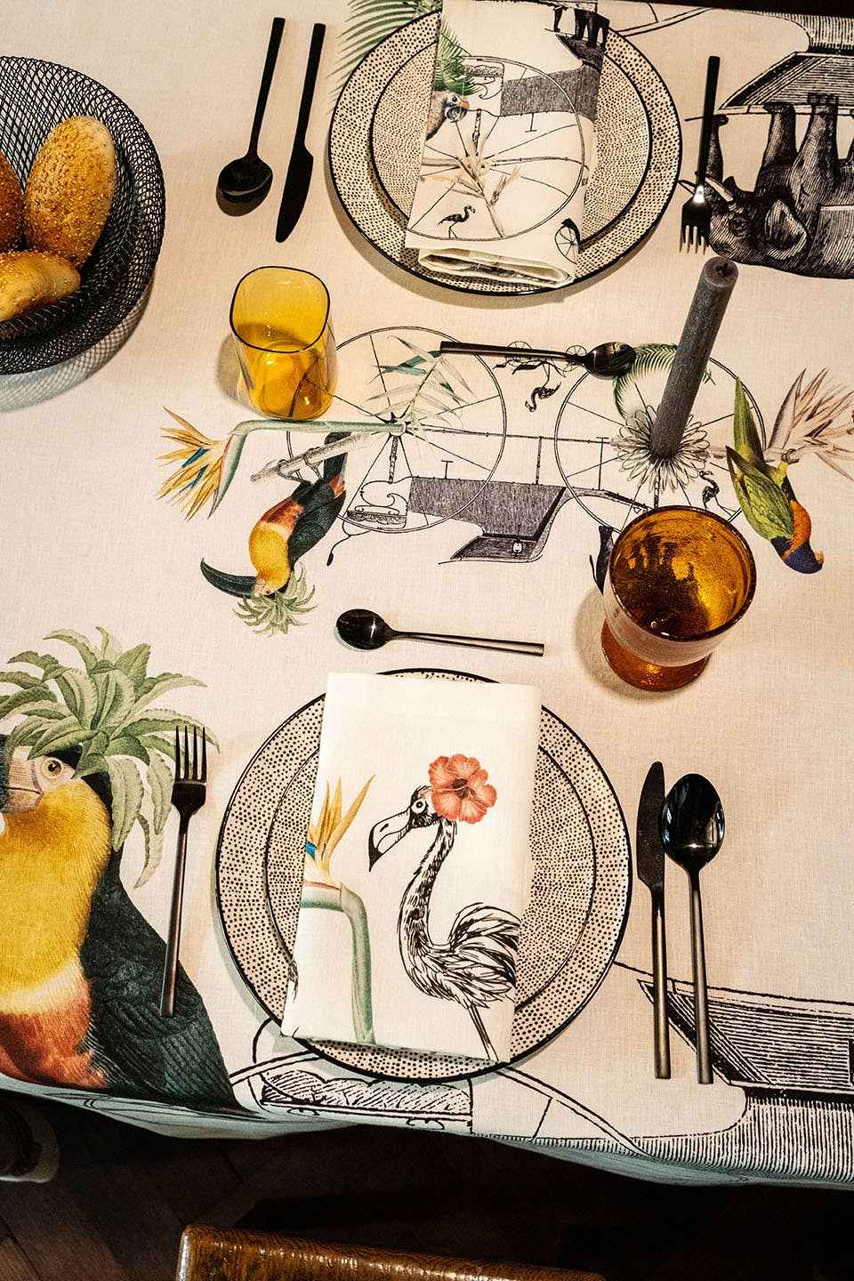 Set of 4 Linen Napkins «André» 100% Made in Italy - The Napking