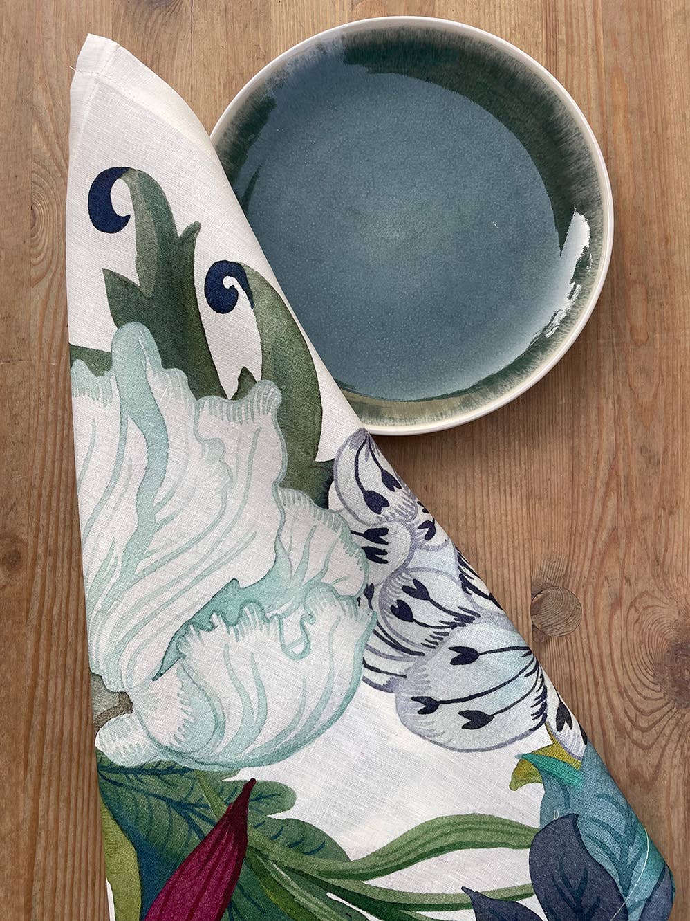 Set Of 4 Napkins Premium Linen «Morris» 100% Made in Italy - The Napking