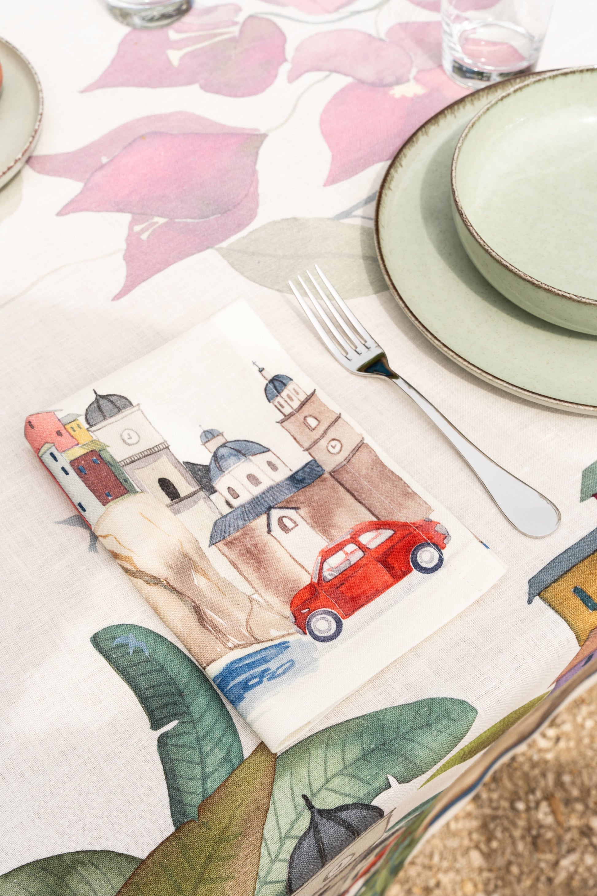 Set Of 4 Napkins «La Riviera» 100% Made in Italy - The Napking