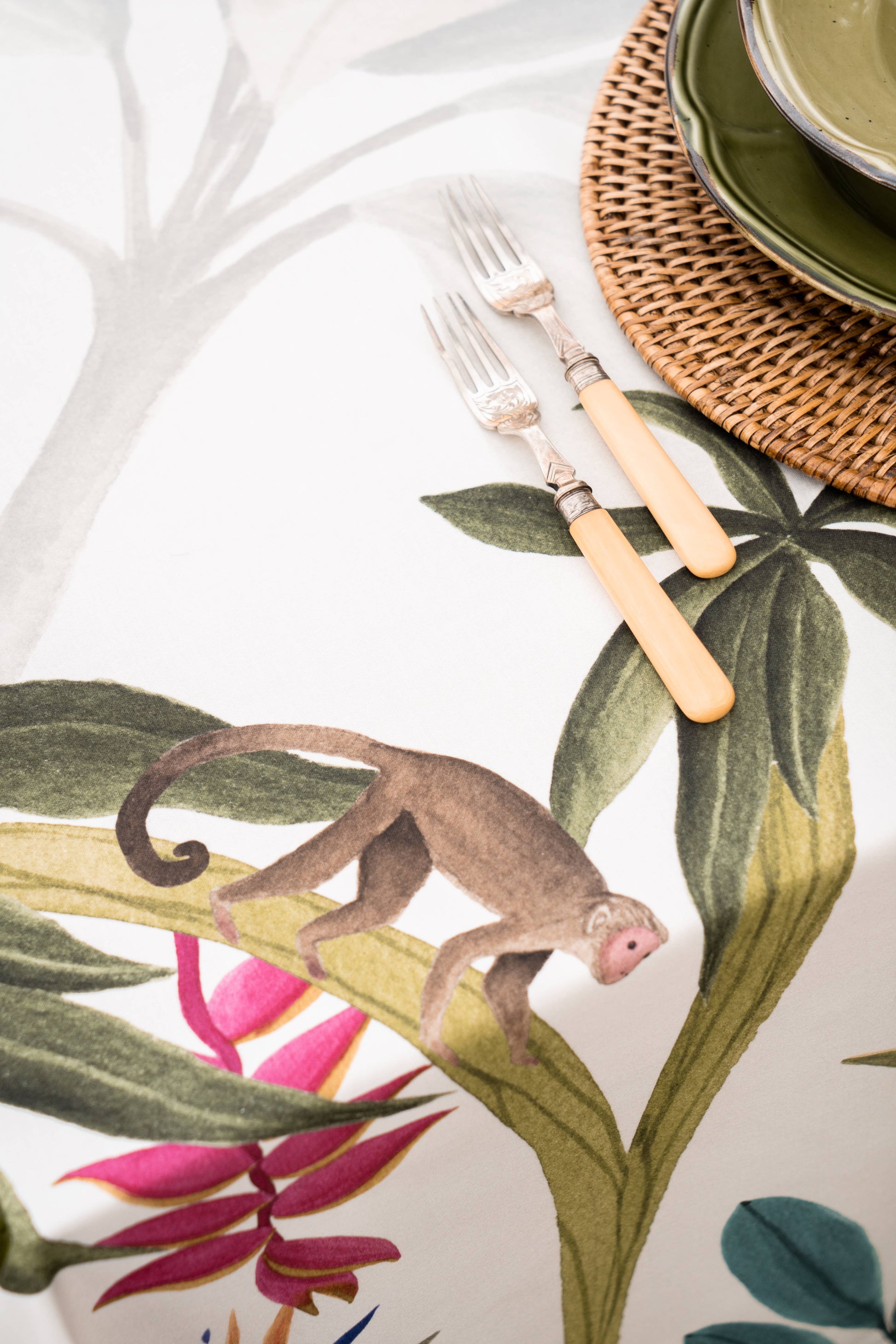 Satin Tablecloths «Amazzonia» 100% Made in Italy - The Napking