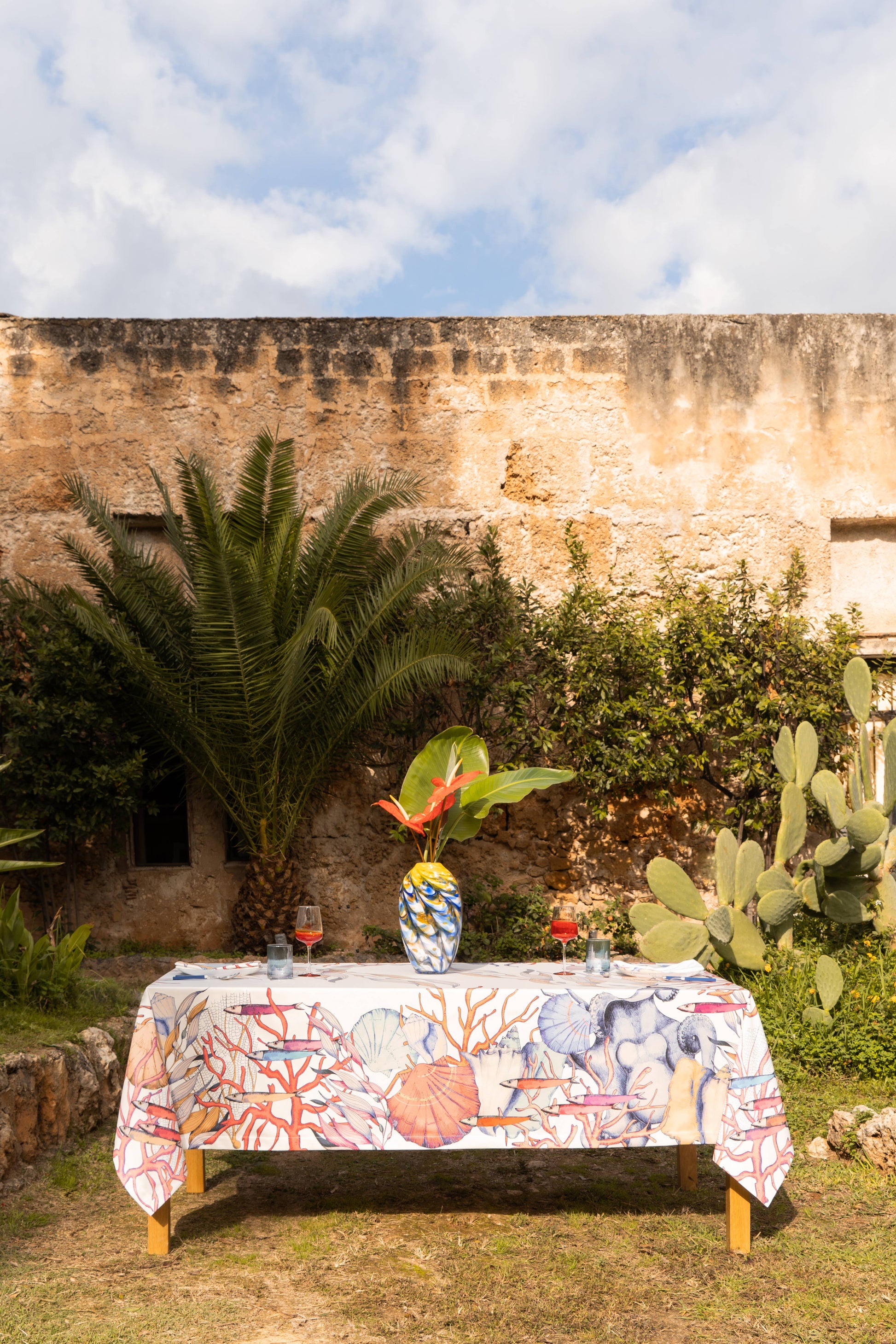 Satin Tablecloths «Salina» 100% Made in Italy - The Napking