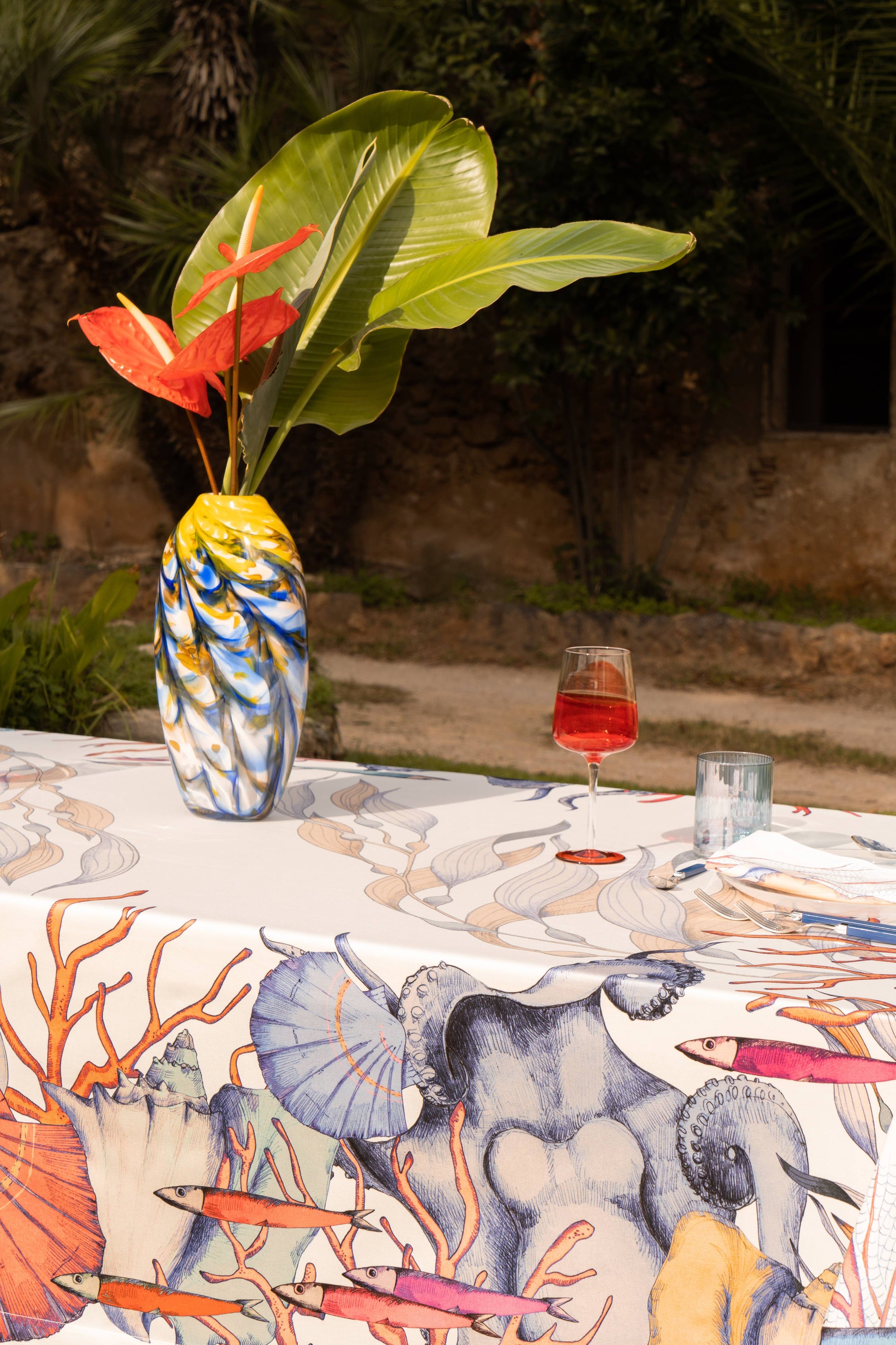 Satin Tablecloths «Salina» 100% Made in Italy - The Napking