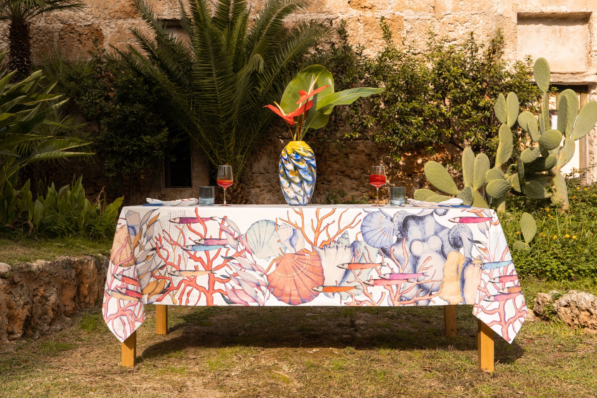 Satin Tablecloths «Salina» 100% Made in Italy - The Napking