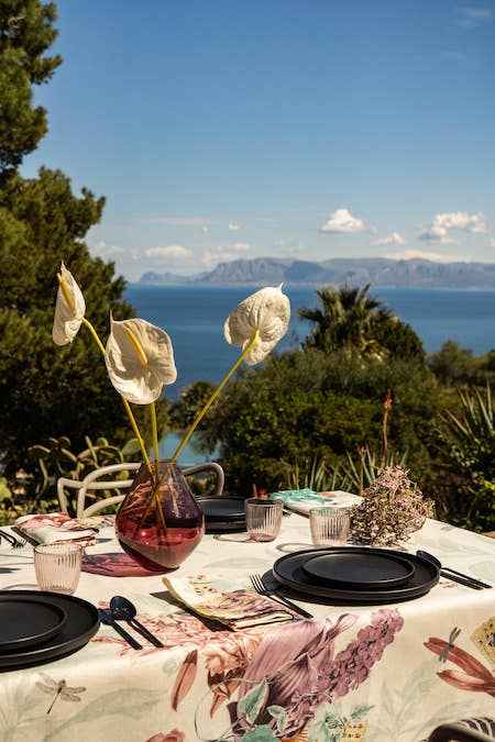 Linen Tablecloths Ventagli 100% Made in Italy - The Napking