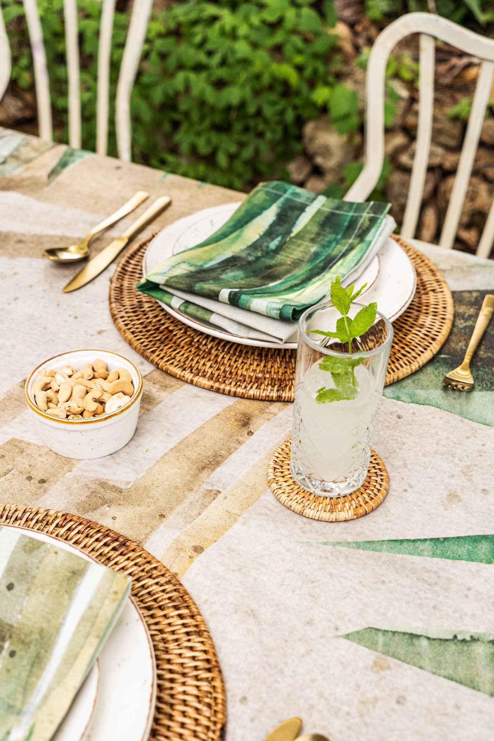 Linen Tablecloths Bamboo - 100% made in Italy - The Napking