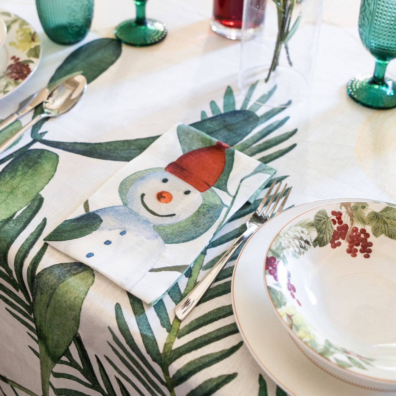 Set of 4 Napkins «Olof» 100% Made in Italy - The Napking