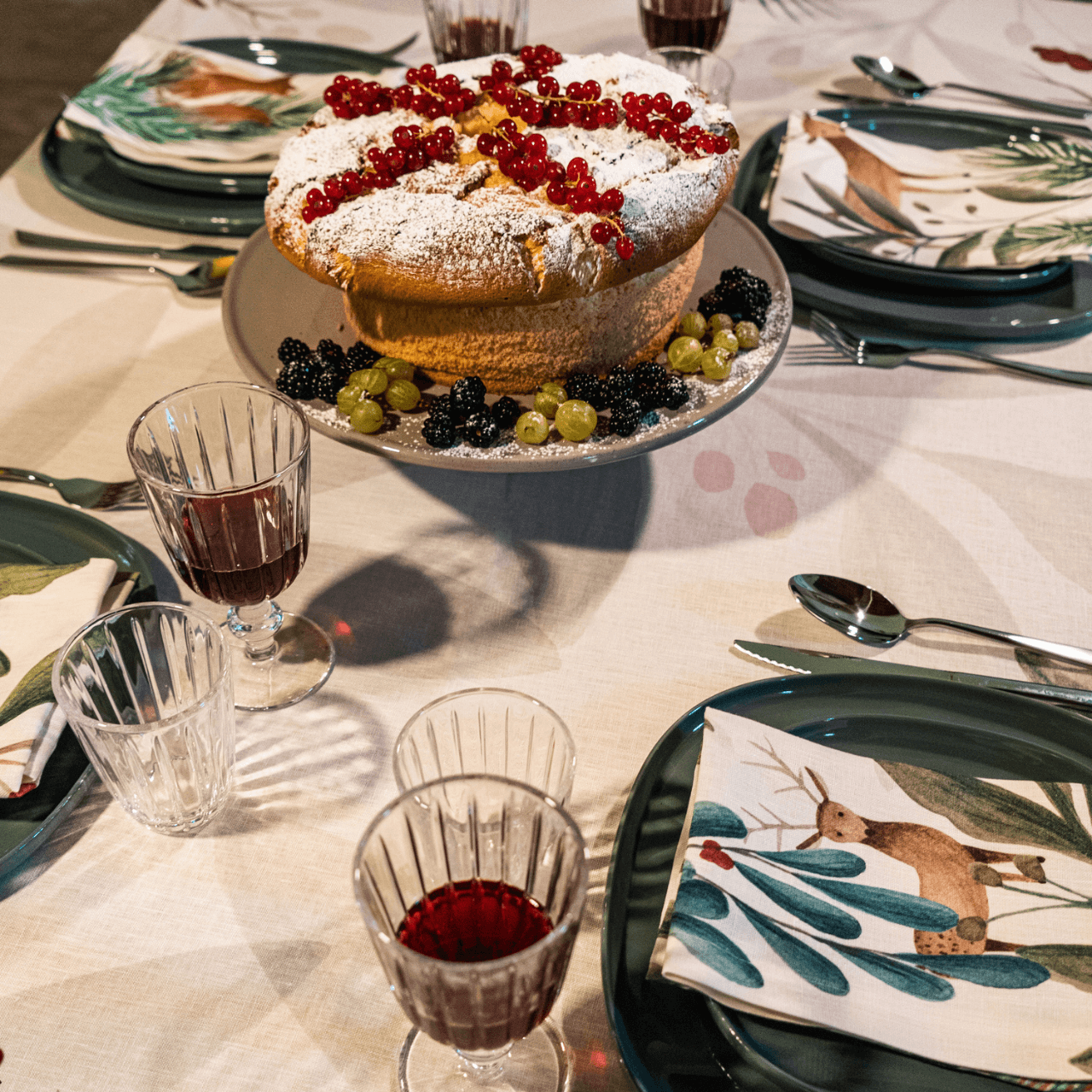 Tablecloths «Rudolph» 100% Made in Italy - The Napking