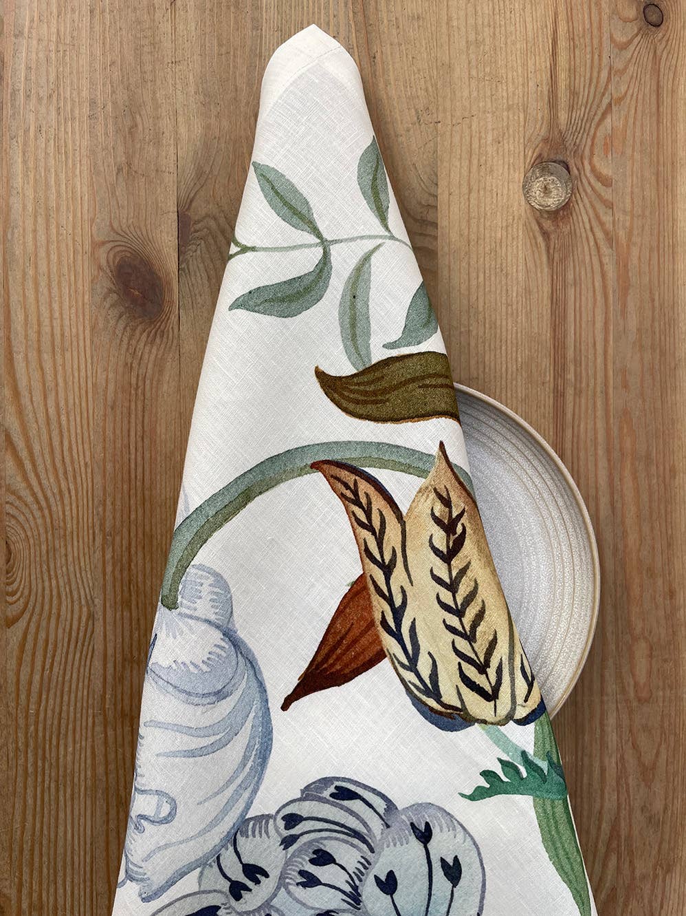 Set Of 4 Napkins Premium Linen «Morris» 100% Made in Italy - The Napking