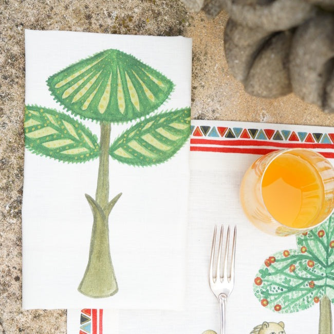 Set of 4 Napkins «I Normanni» 100% Made in Italy
