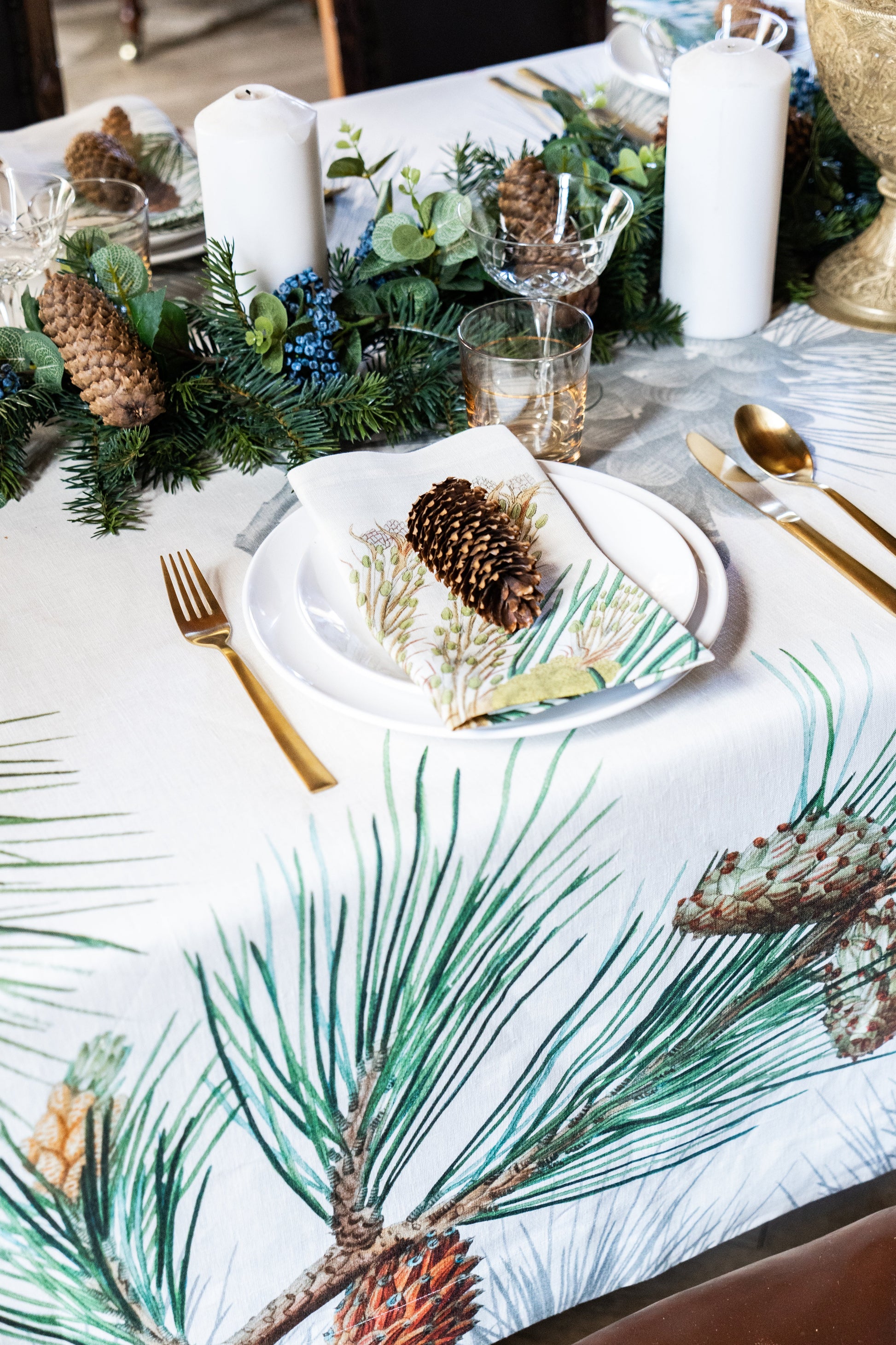 Tablecloths «Le Sapin» 100% Made in Italy - The Napking