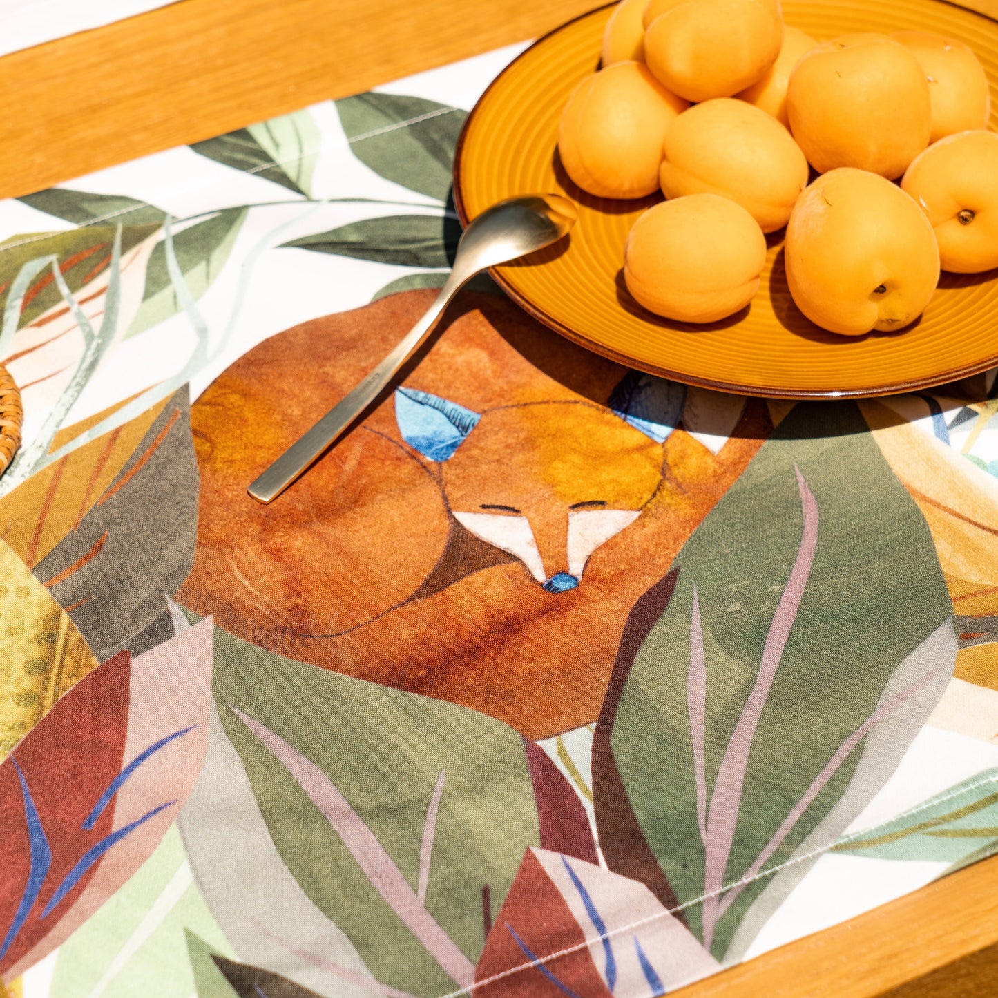 Set of 4 Placemats «Titou», Cotton Satin 100% Made in Italy