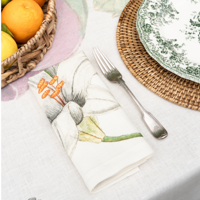 Set Of 4 Napkins «Anselmus» 100% Made in Italy - The Napking