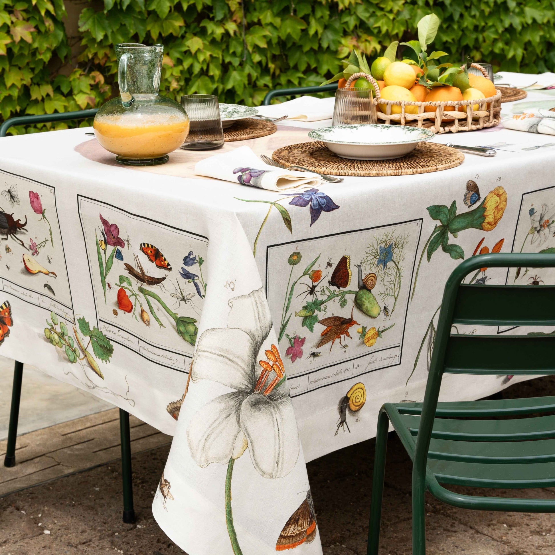 Linen Tablecloth «Anselmus» 100% Made in Italy - The Napking