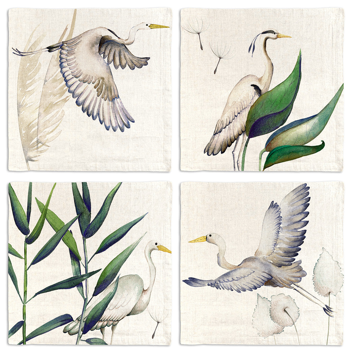 Set of 4 Napkins «Aironi» 100% Made in Italy