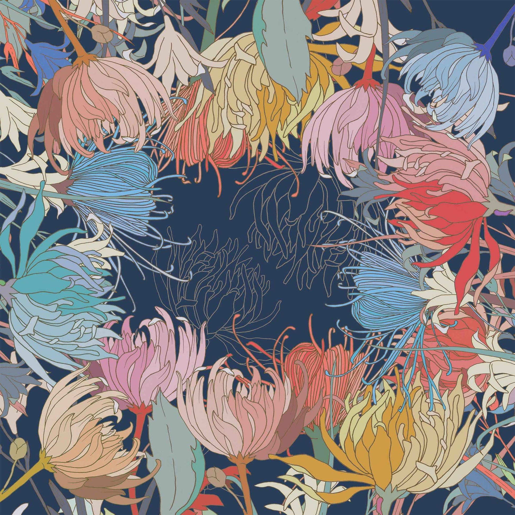 Premium Linen Tablecloth «Akiko» 100% Made in Italy - The Napking