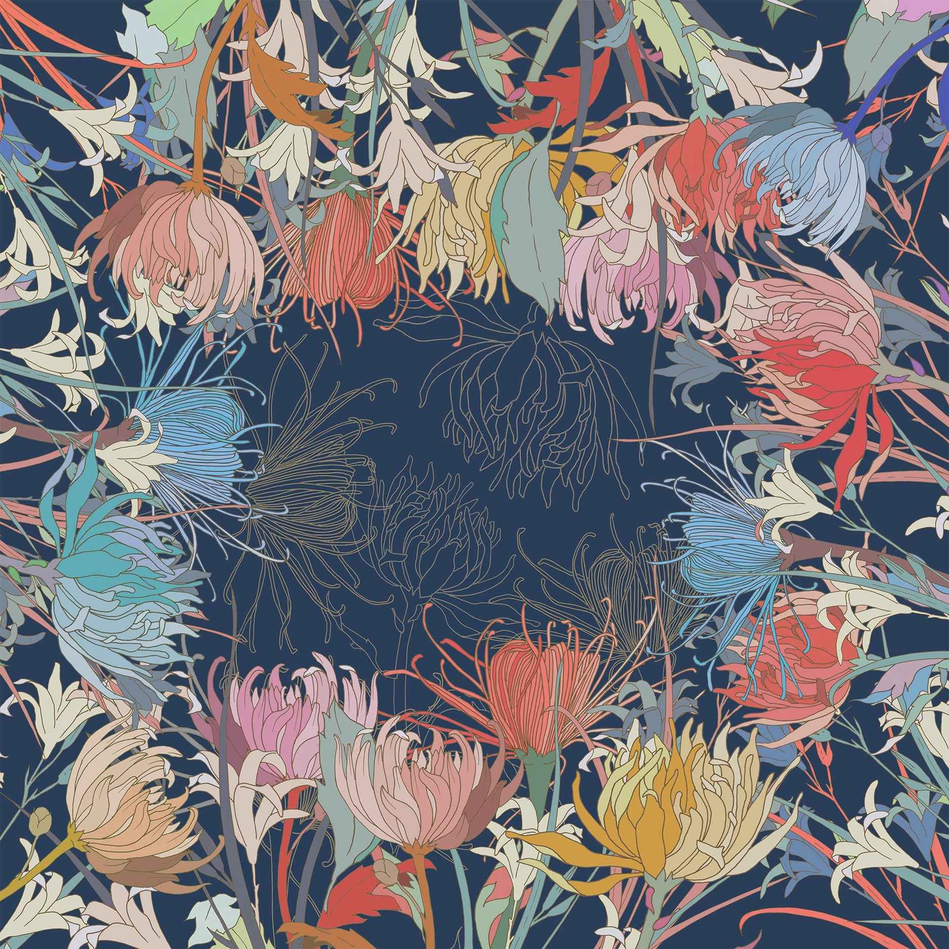 Premium Linen Tablecloth «Akiko» 100% Made in Italy - The Napking