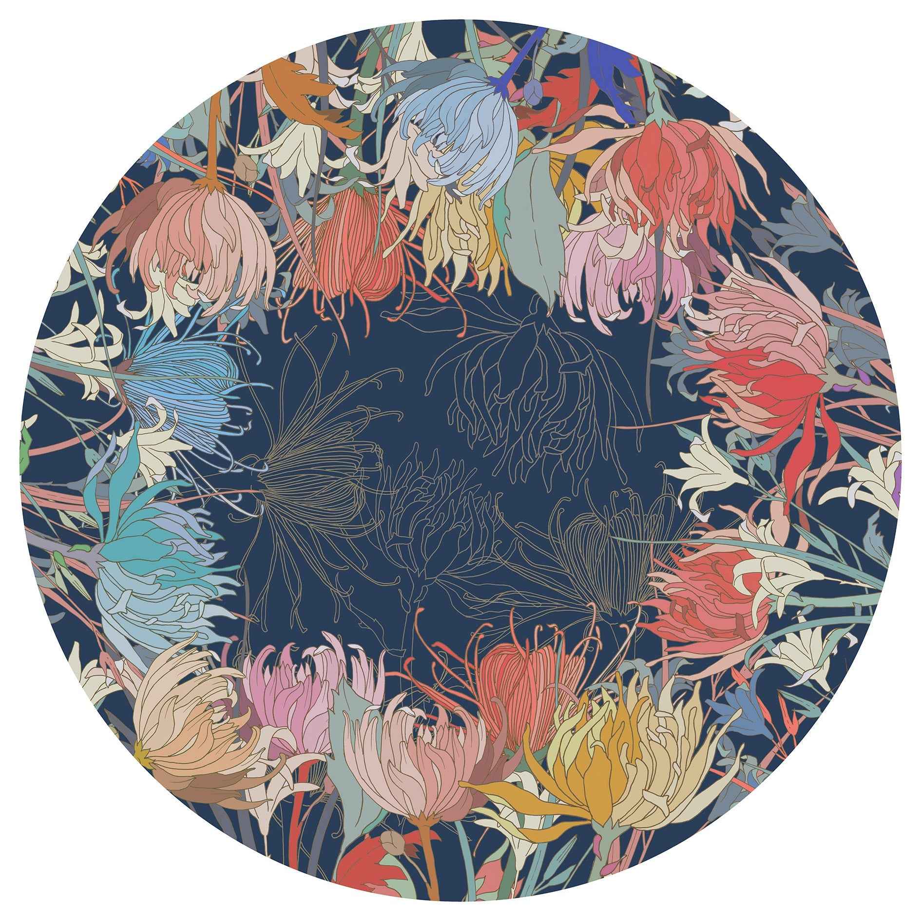 Premium Linen Tablecloth «Akiko» 100% Made in Italy - The Napking