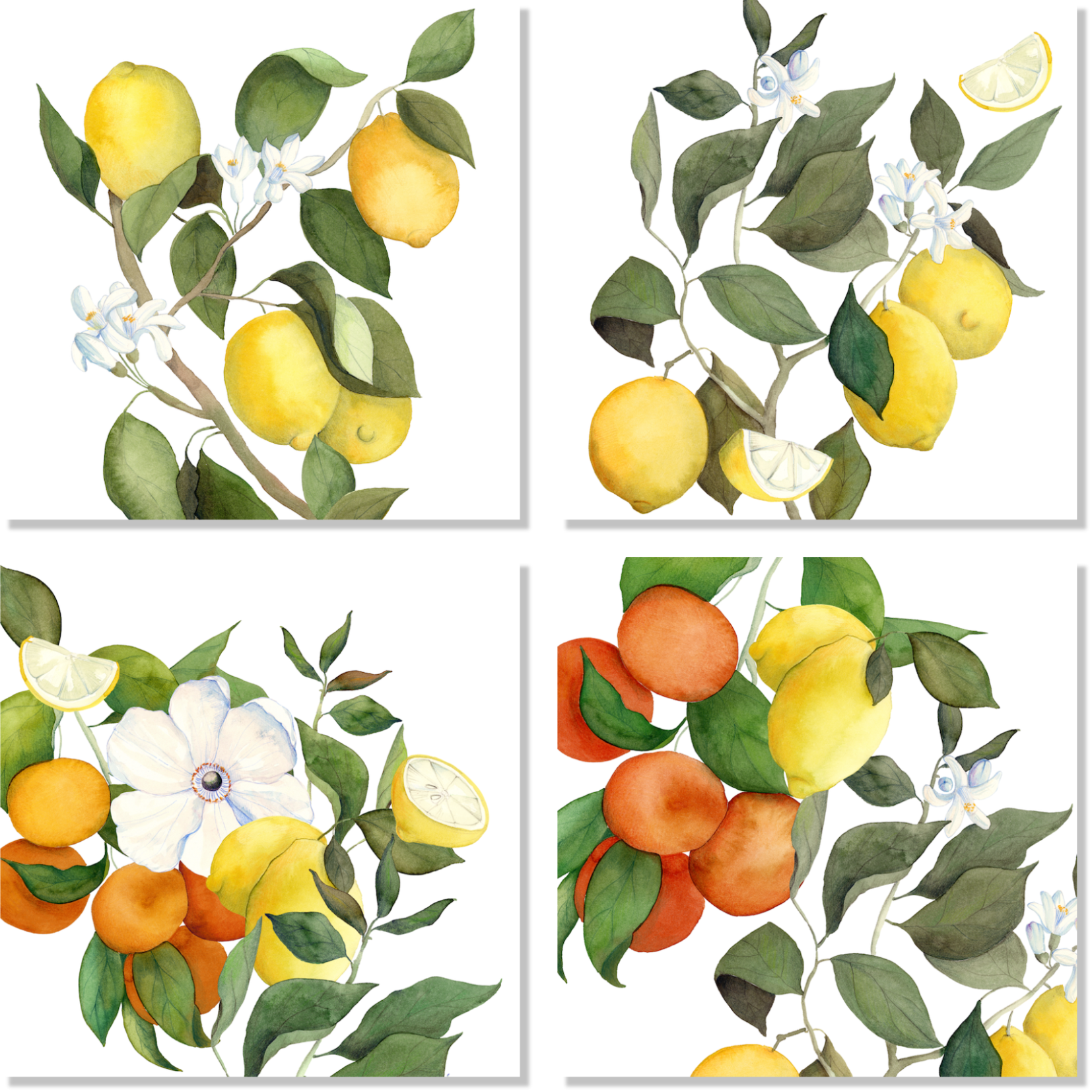 Set Of 4 Napkins Amalfi 100% Made in Italy - The Napking