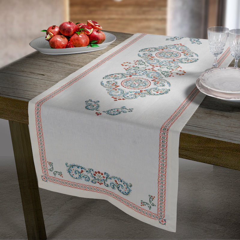 Linen Runner «Armida» 100% Made in Italy