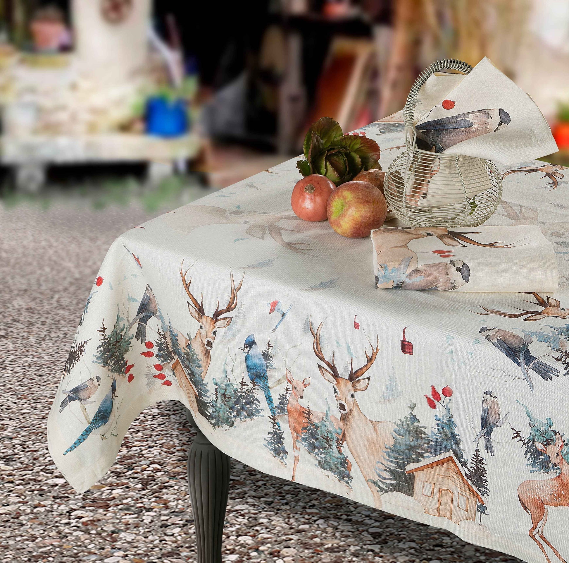 Linen Tablecloth Buck 100% Made in Italy - The Napking