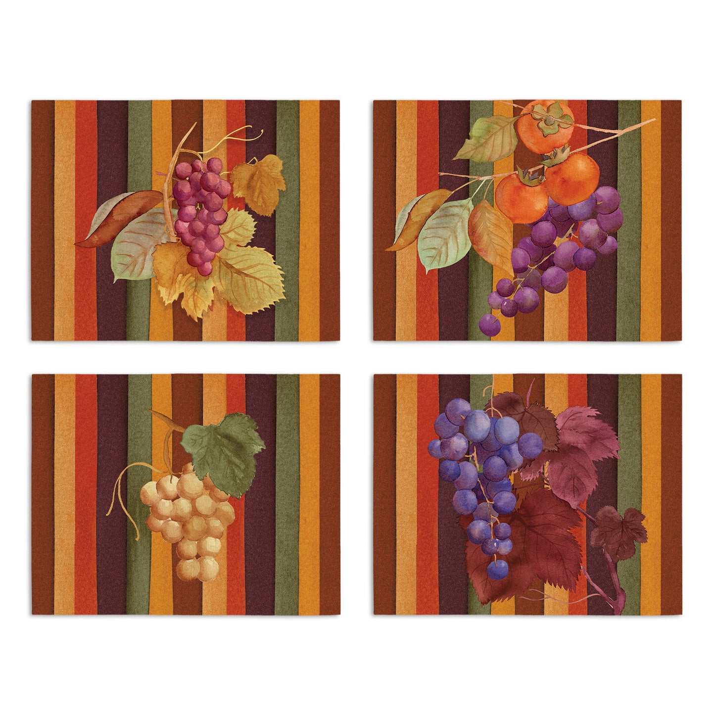 Set of 4 Placemats «Bacco» Linen 100% Made in Italy