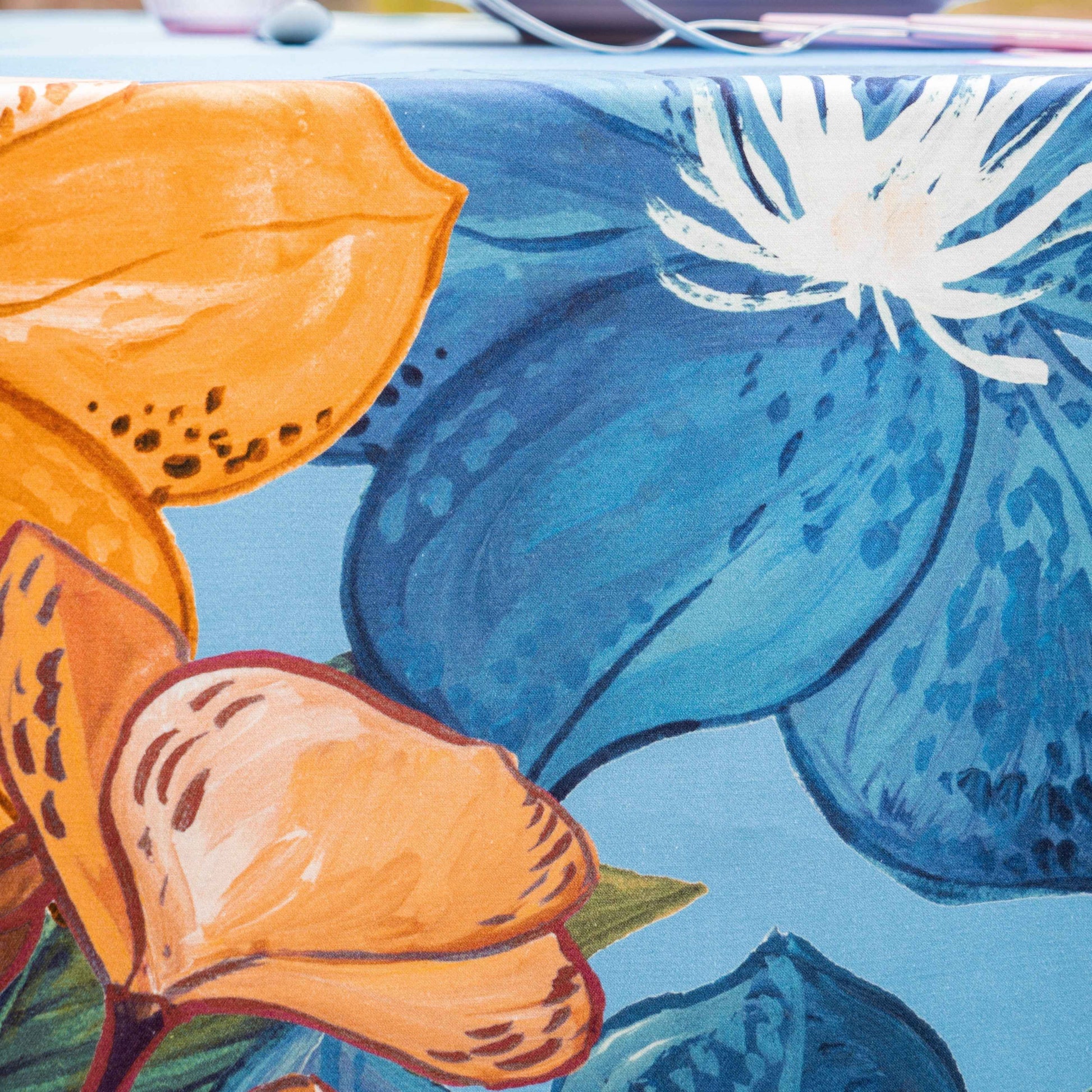 Satin Tablecloth «Cocorite» 100% Made in Italy - The Napking