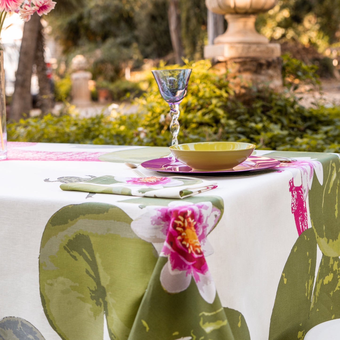 Linen Tablecloth «Crocodile» 100% Made in Italy