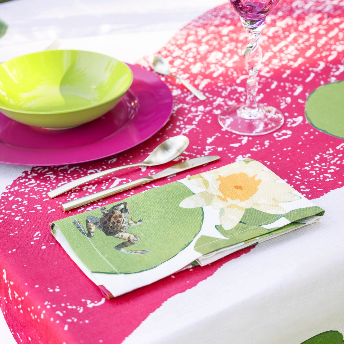 Linen Tablecloth «Crocodile» 100% Made in Italy