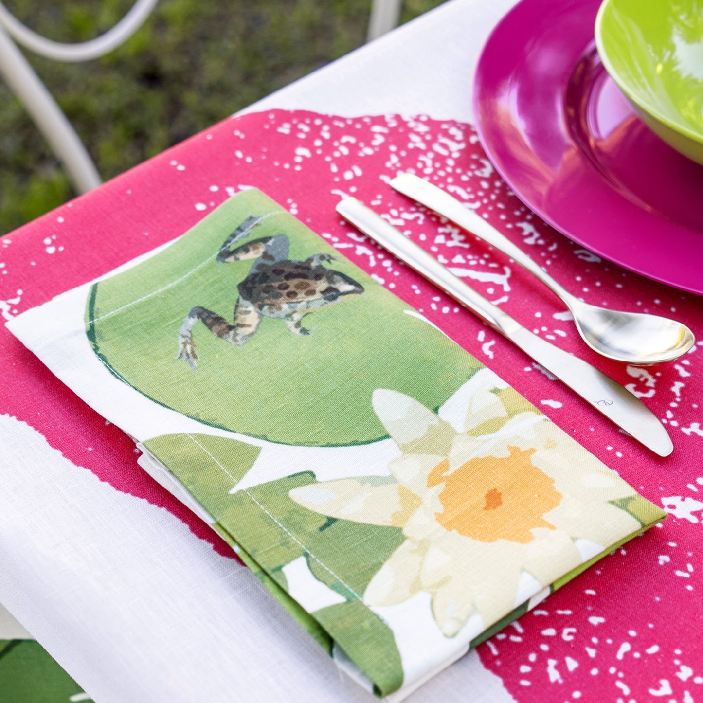 Set of 4 Napkins «Crocodile» 100% Made in Italy