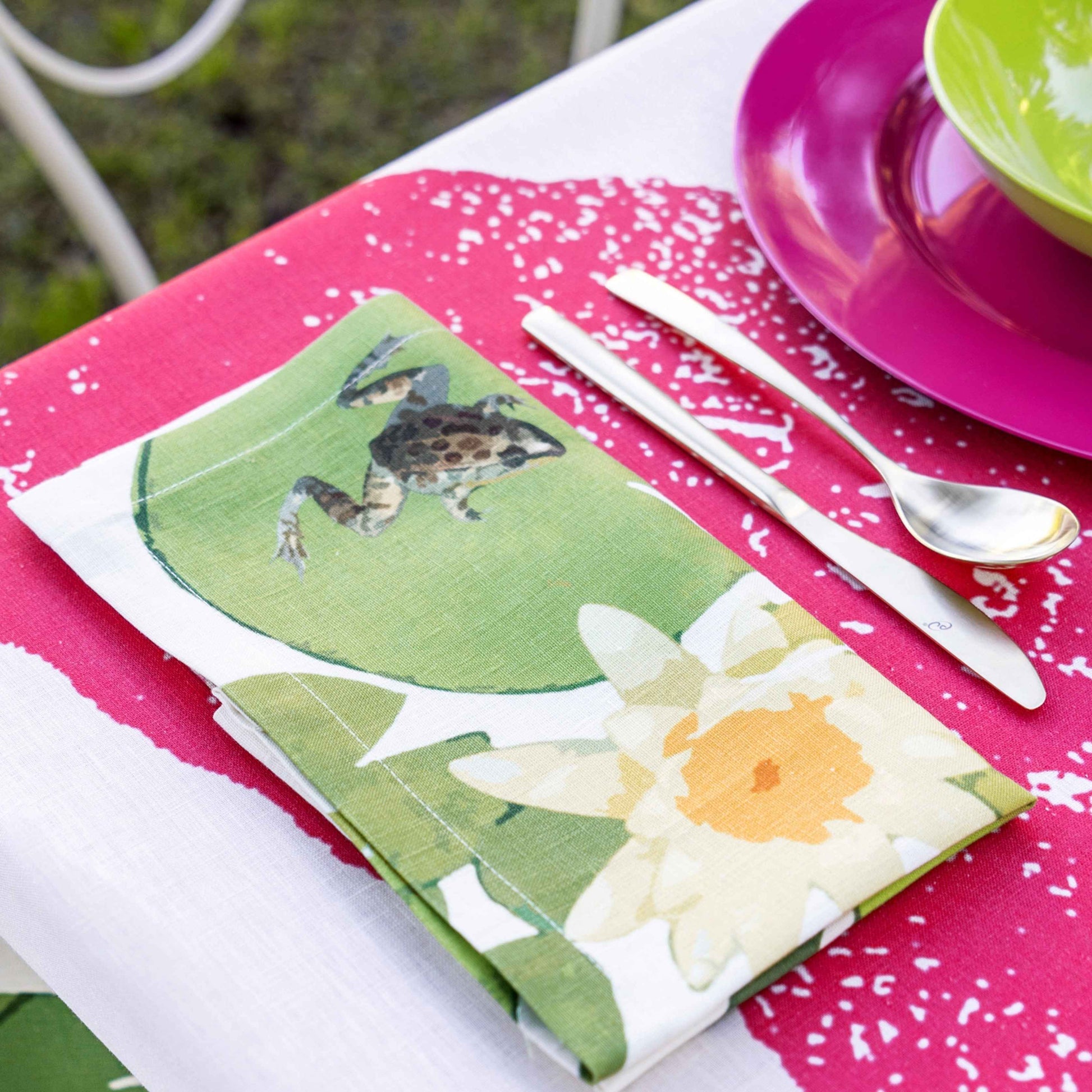 Set of 4 Napkins «Crocodile» 100% Made in Italy - The Napking