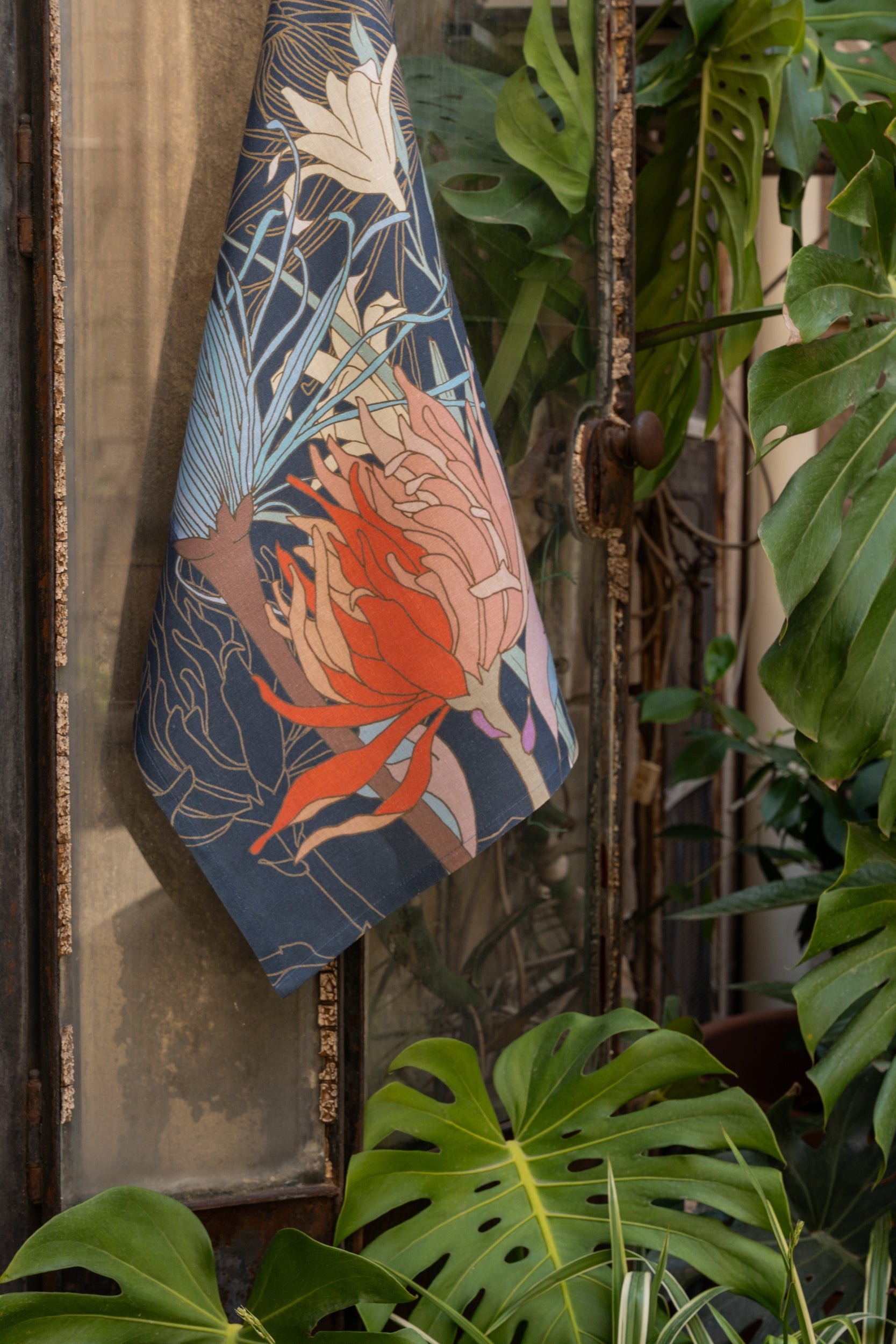 Kitchen Towels «Akiko», Premium Quality Linen 100% Made in Italy - The Napking