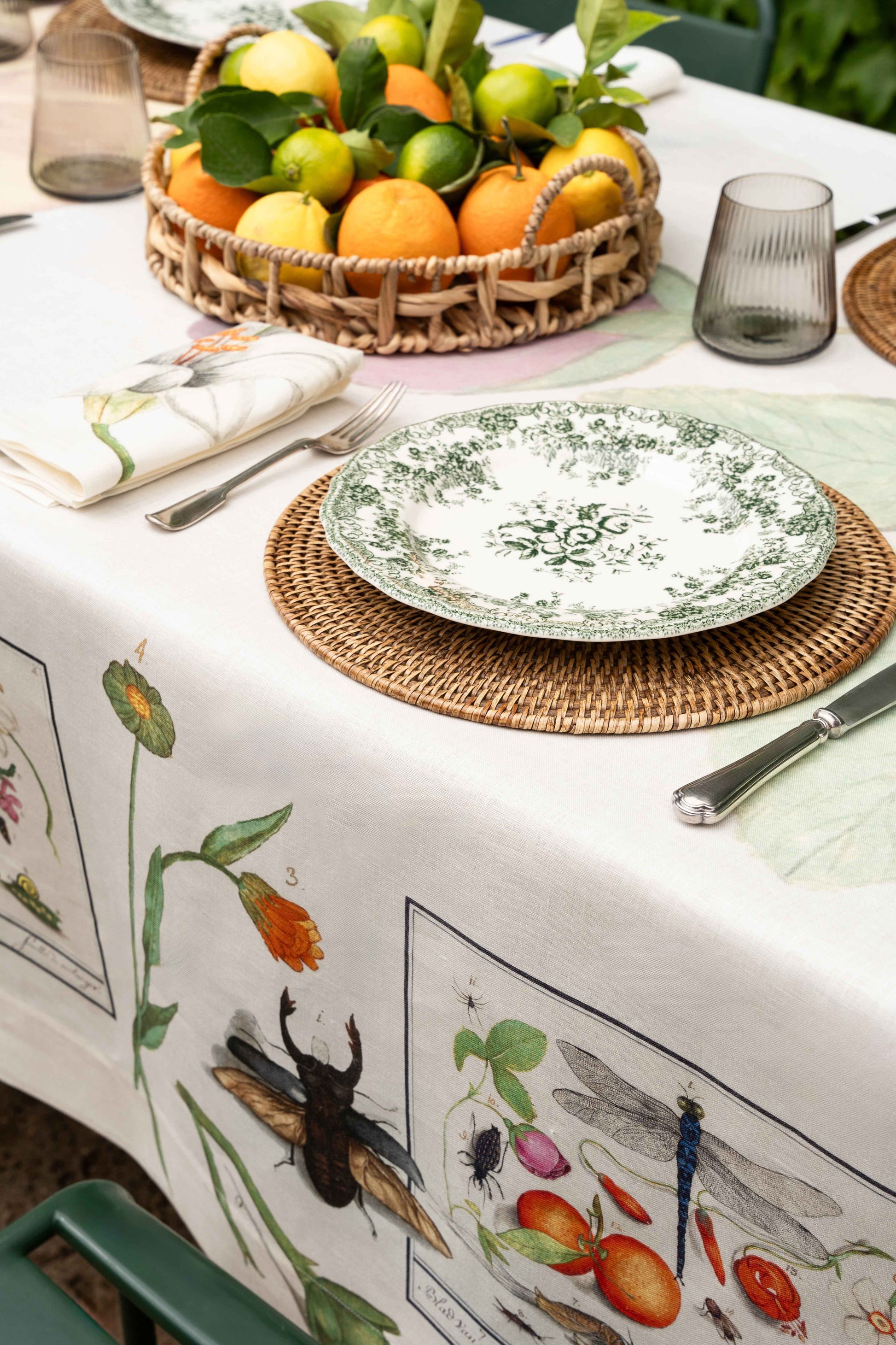 Linen Tablecloth «Anselmus» 100% Made in Italy - The Napking