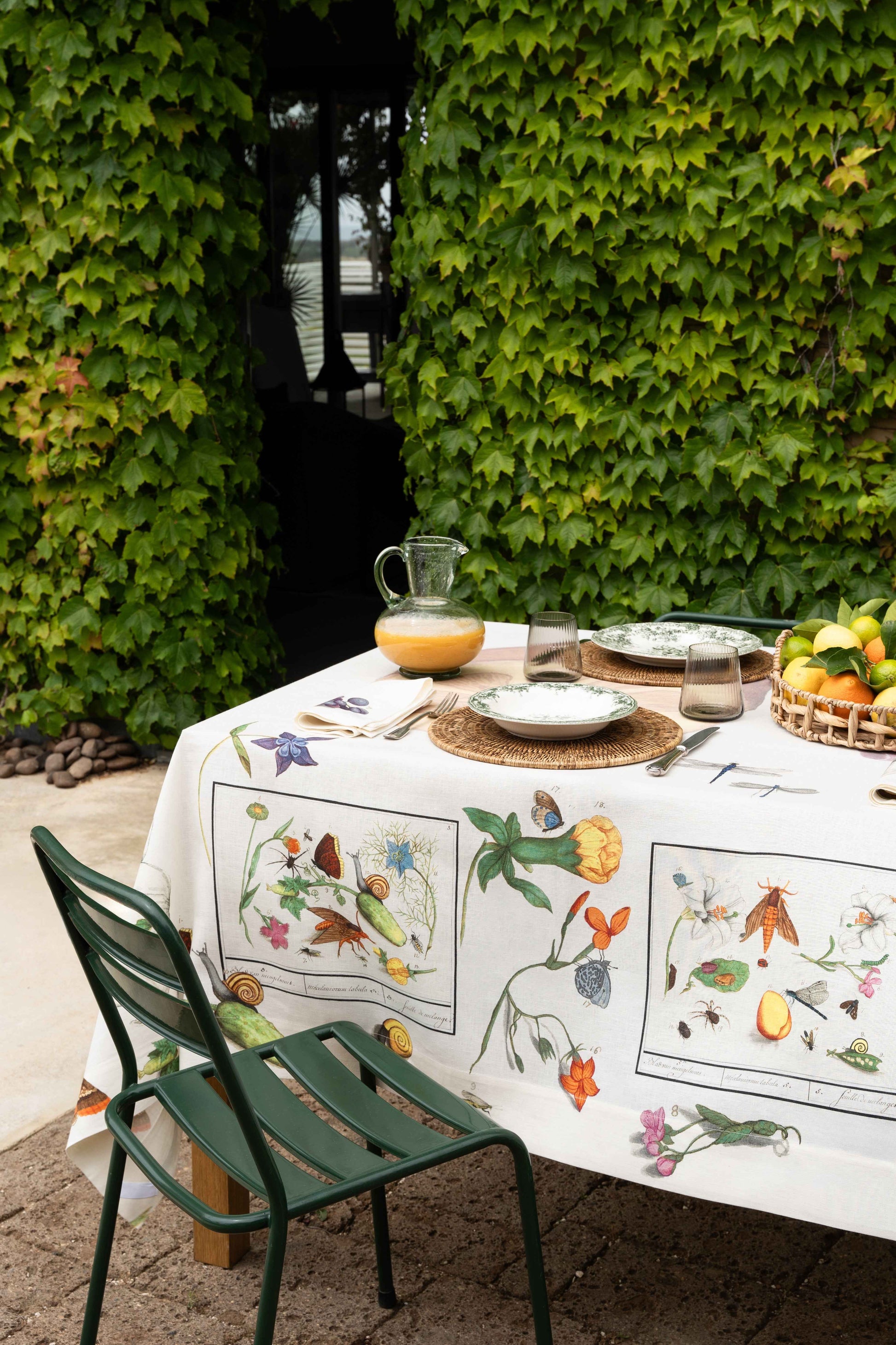 Linen Tablecloth «Anselmus» 100% Made in Italy - The Napking