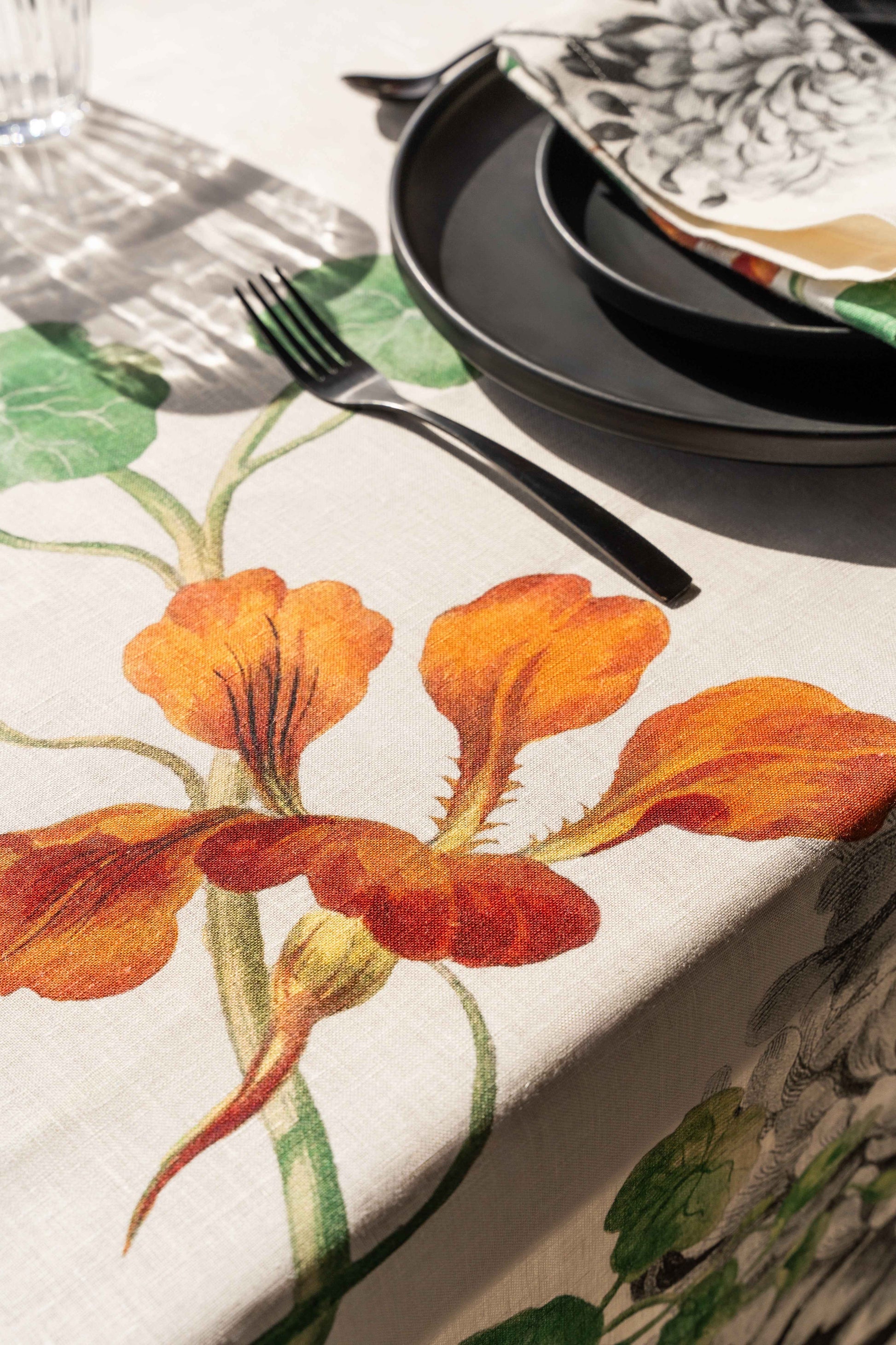 Linen Tablecloth «Edward» 100% Made in Italy - The Napking