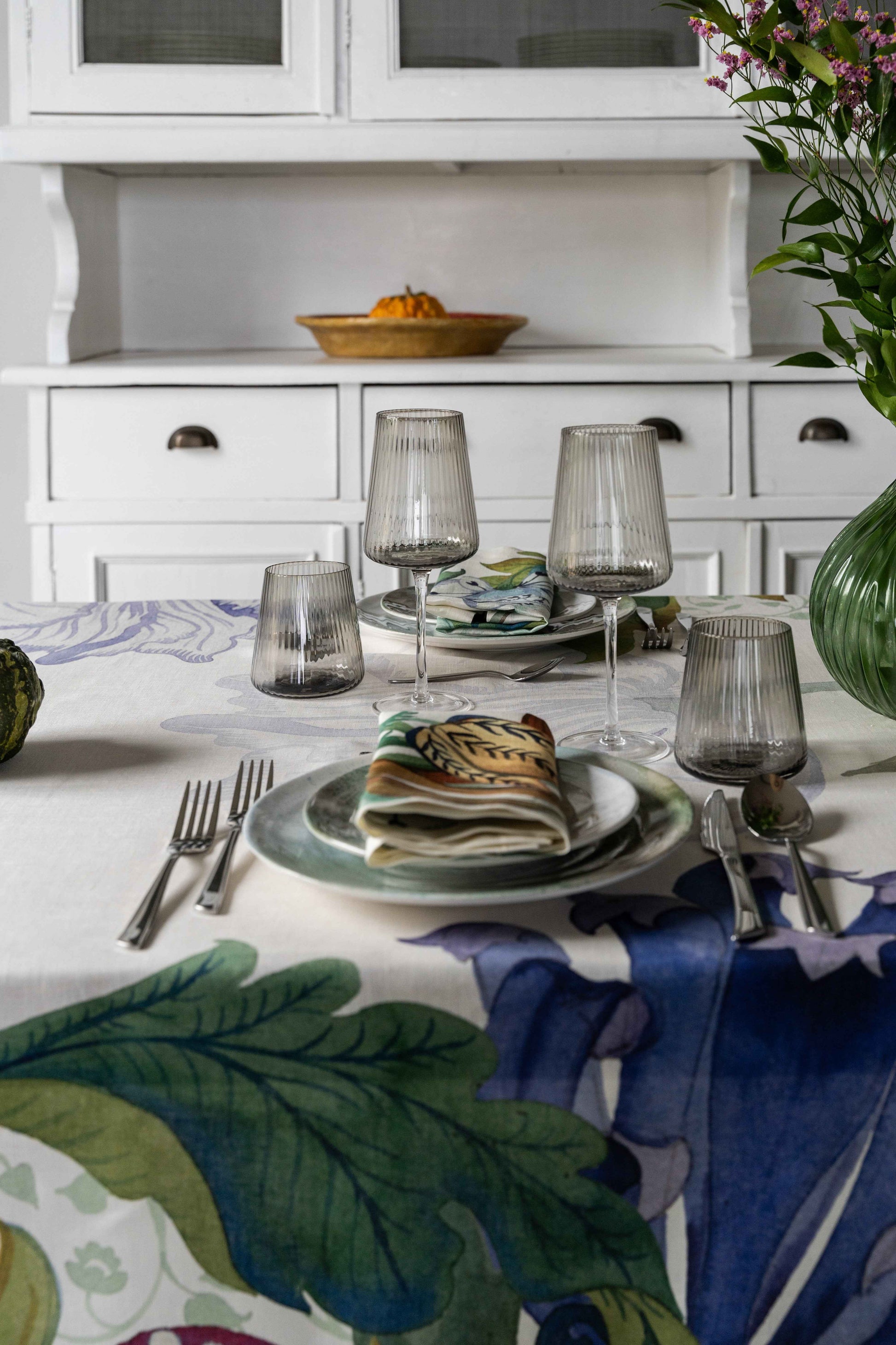 Premium Linen Tablecloth «Morris» 100% Made in Italy - The Napking