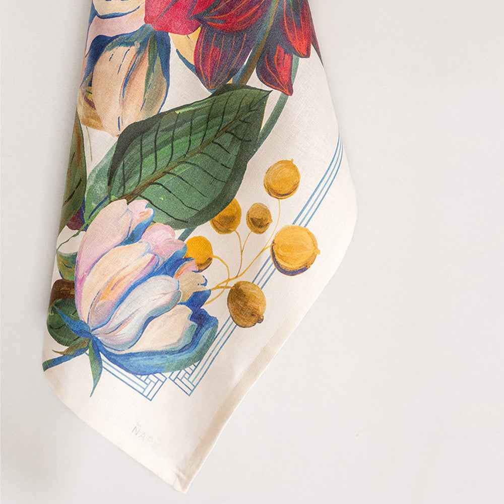 Kitchen Towels «Dahlia», 100% Made in Italy - The Napking