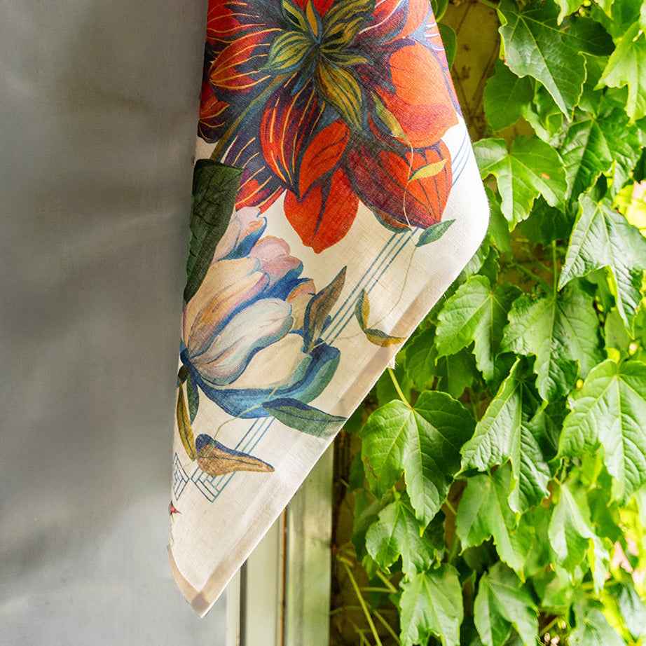 Kitchen Towels «Dahlia», 100% Made in Italy - The Napking