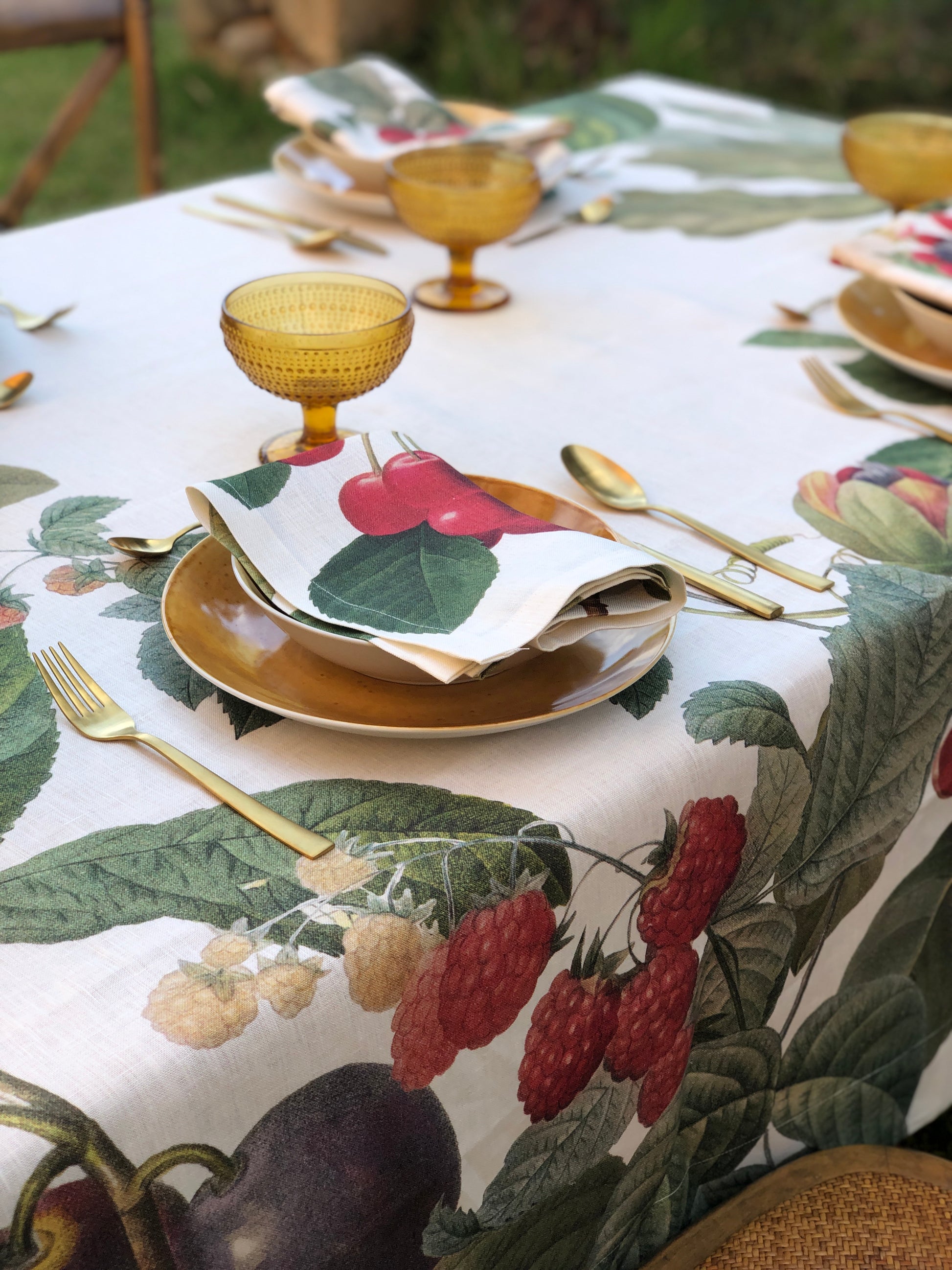 Tablecloths «Fruit Love»  100% Made in Italy - The Napking