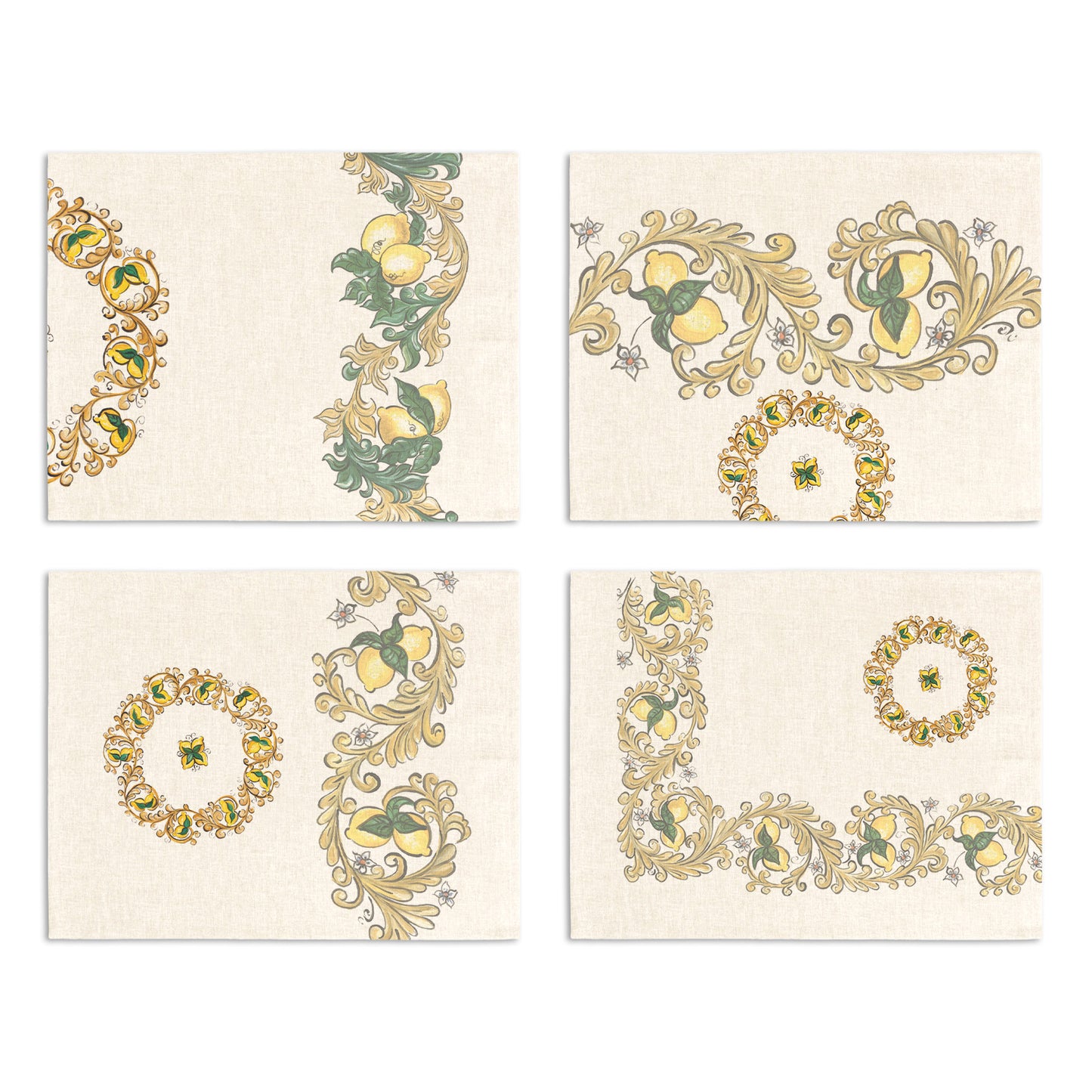 Set of 4 Placemats «Isolabella» Linen 100% Made in Italy