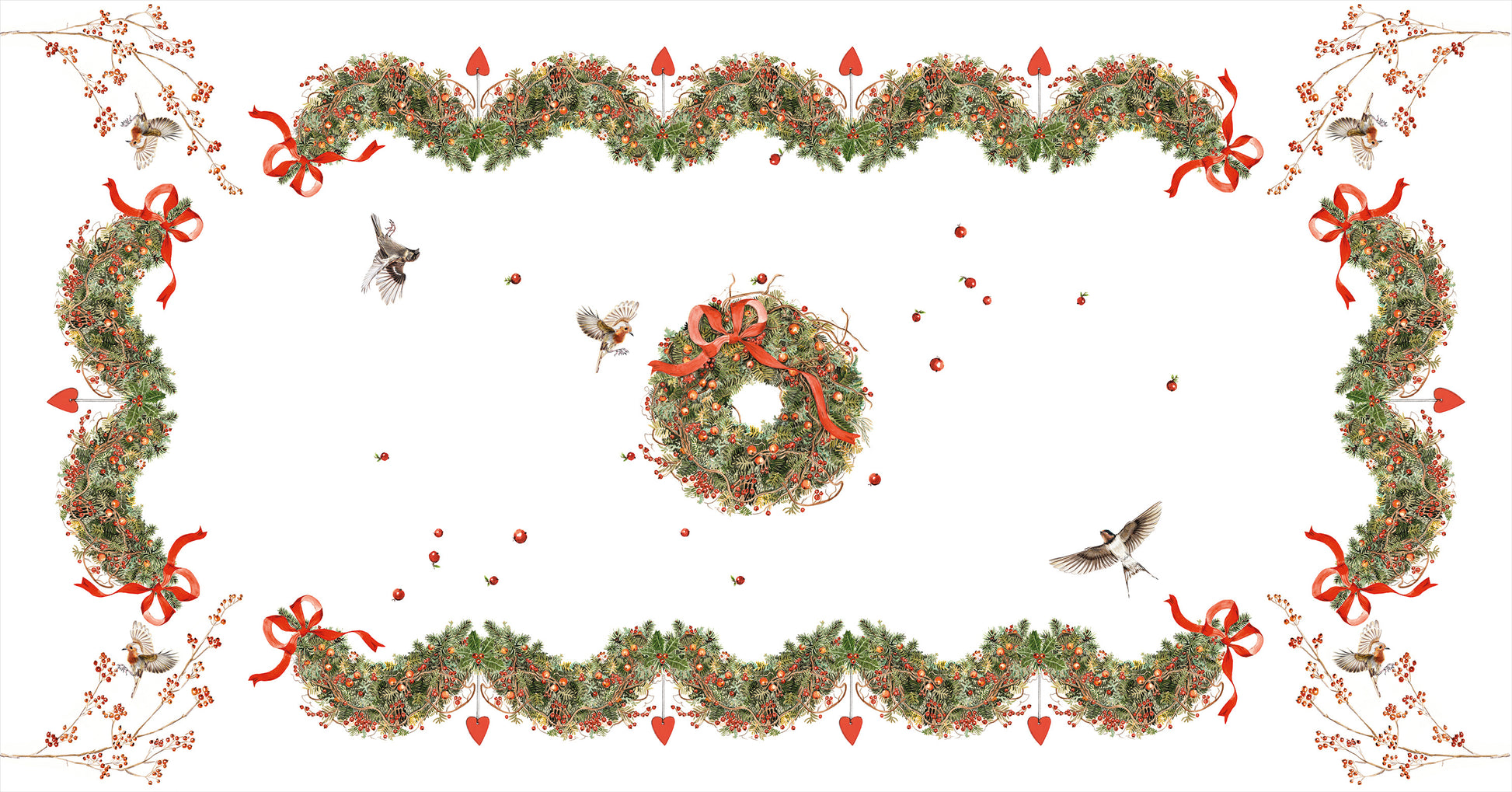 Linen Tablecloth «Janine», 100% Made in Italy - The Napking