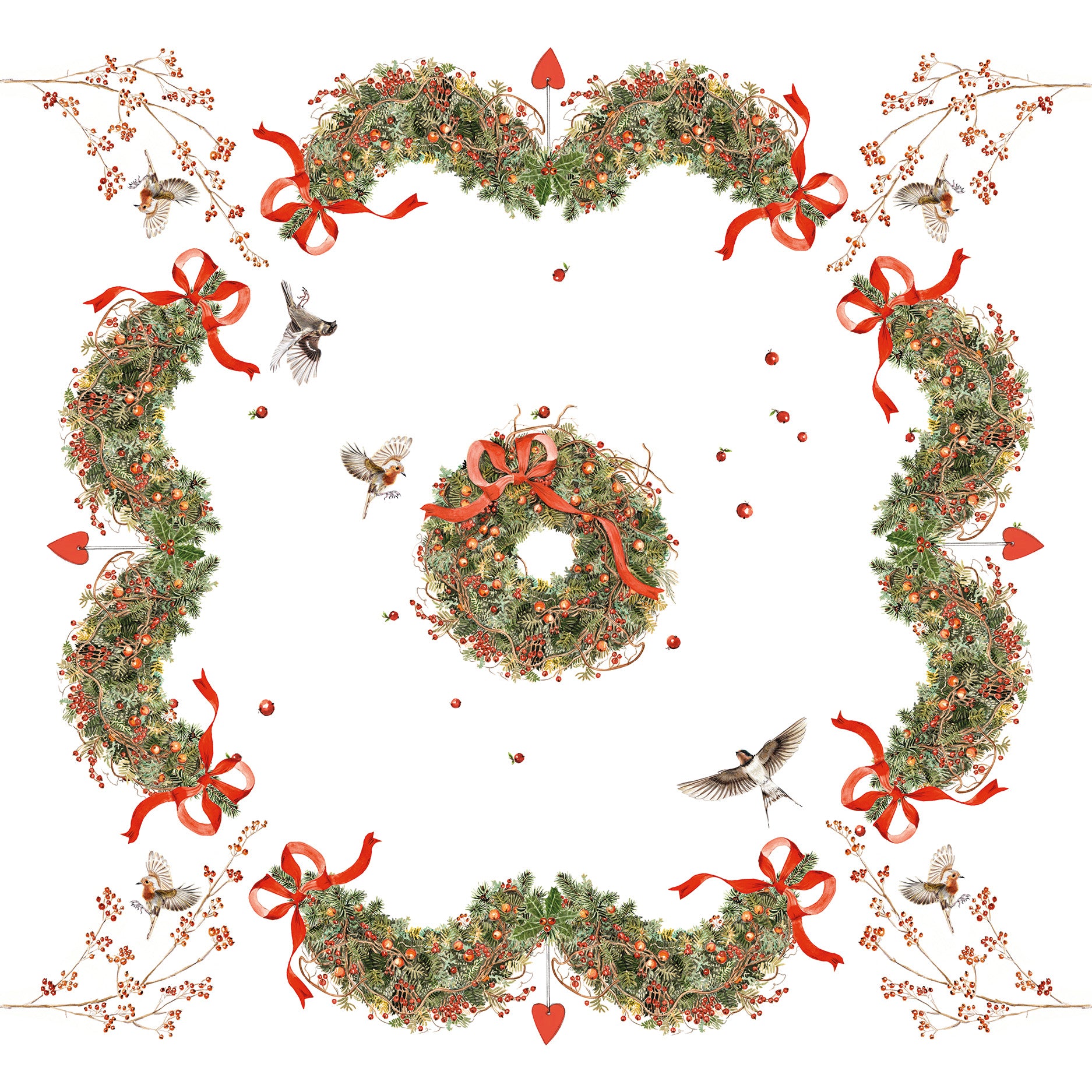 Linen Tablecloth «Janine», 100% Made in Italy - The Napking