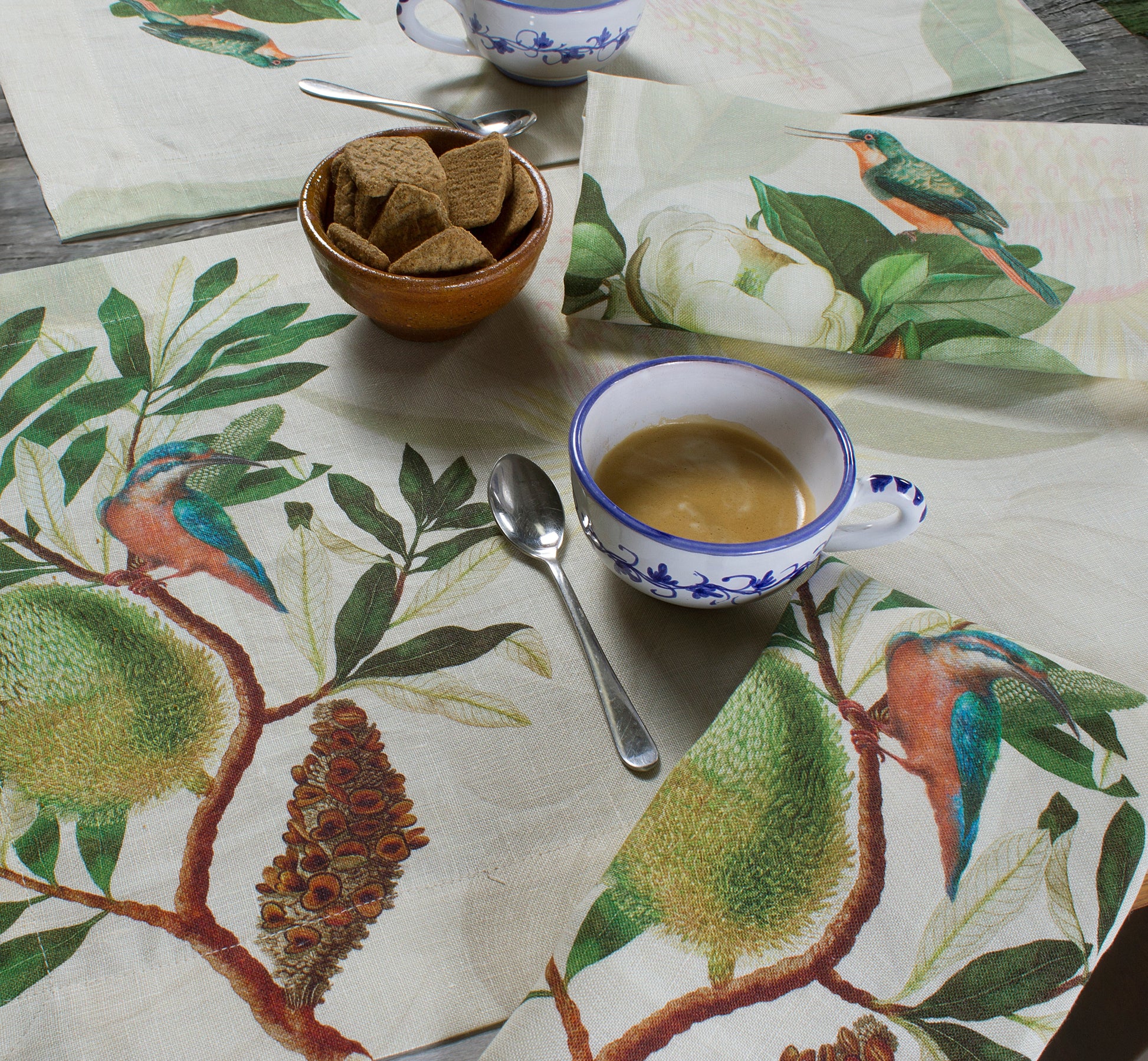 Set Of 4 Napkins Loma 100% Made in Italy - The Napking