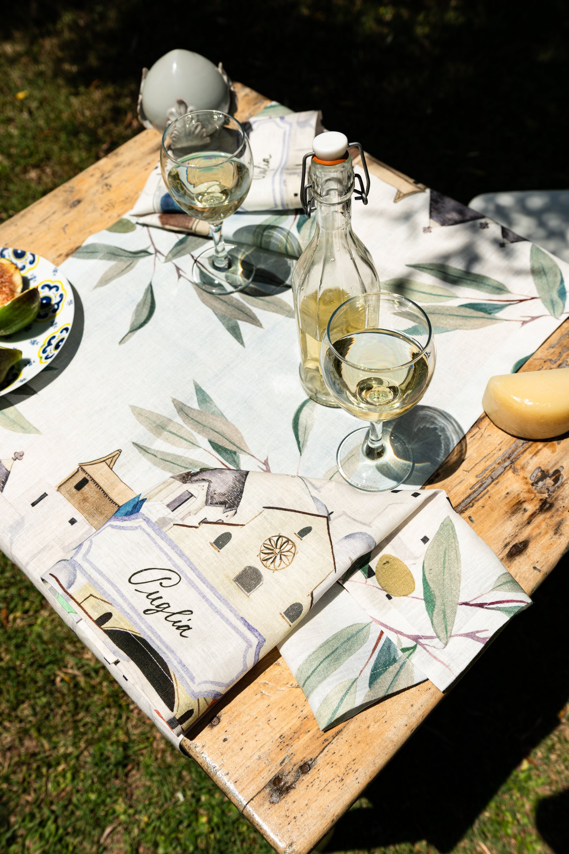 Set Of 4 Napkins «Puglia» 100% Made in Italy - The Napking